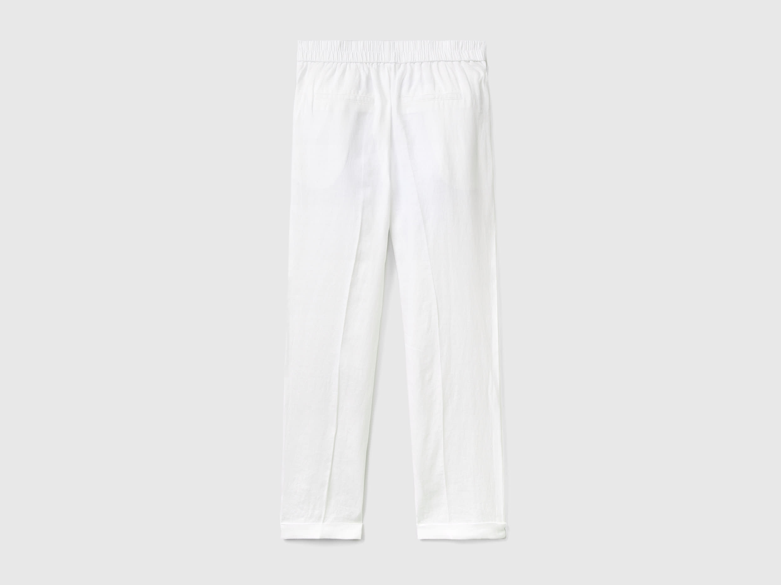 Pantalon cropped 100% lin – Image 2