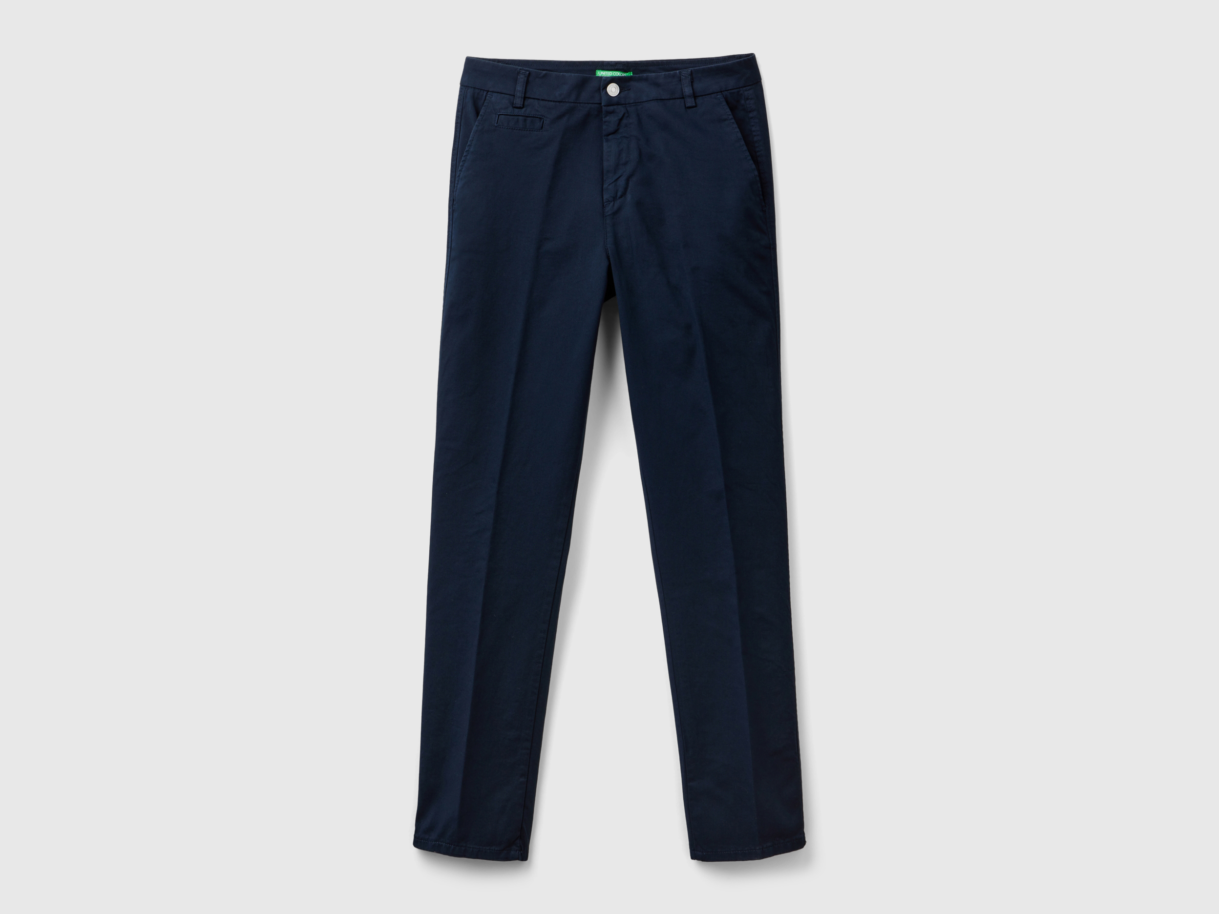Chino slim bleu foncé en coton Chino slim bleu foncé en coton
