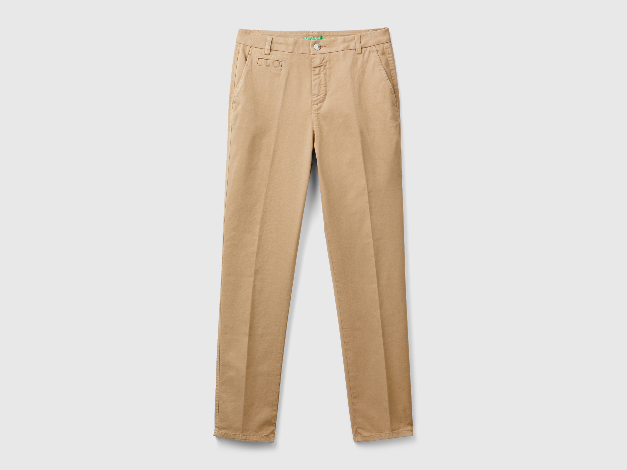 Chino slim beige en coton Chino slim beige en coton