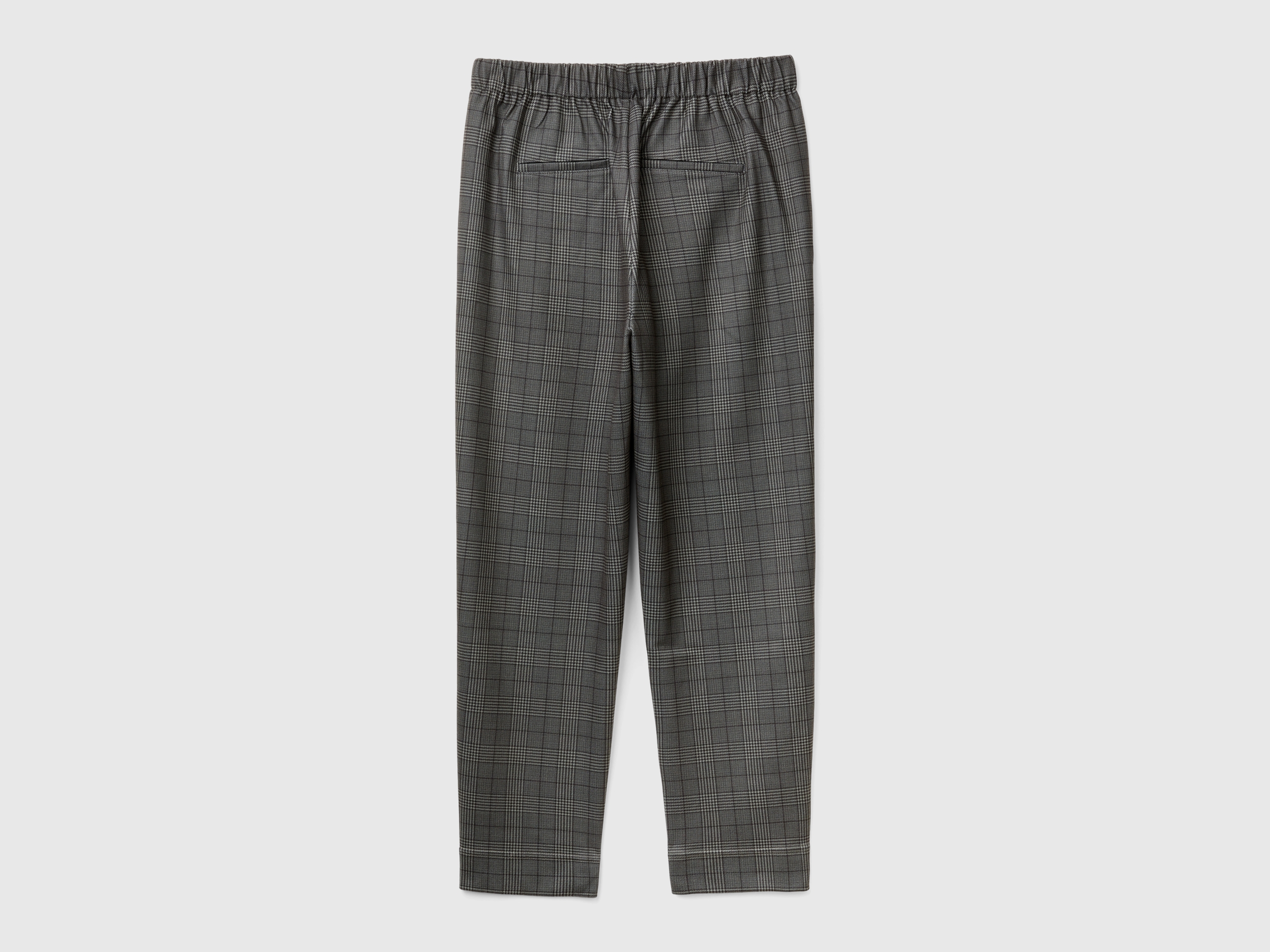 Pantalon de jogging gris foncé Prince de Galles – Image 2