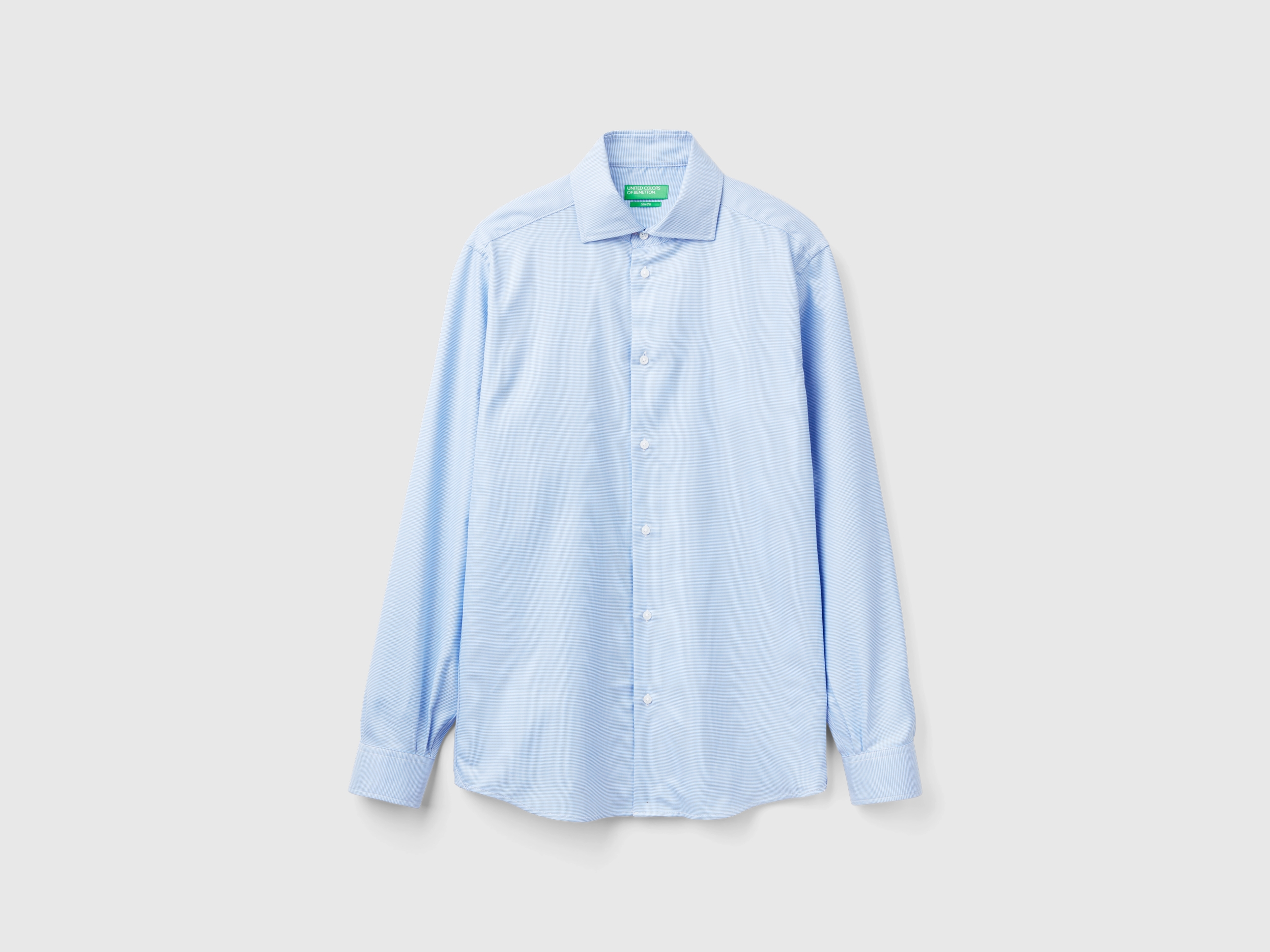 Chemise ajustée en coton mélangé Chemise ajustée en coton mélangé