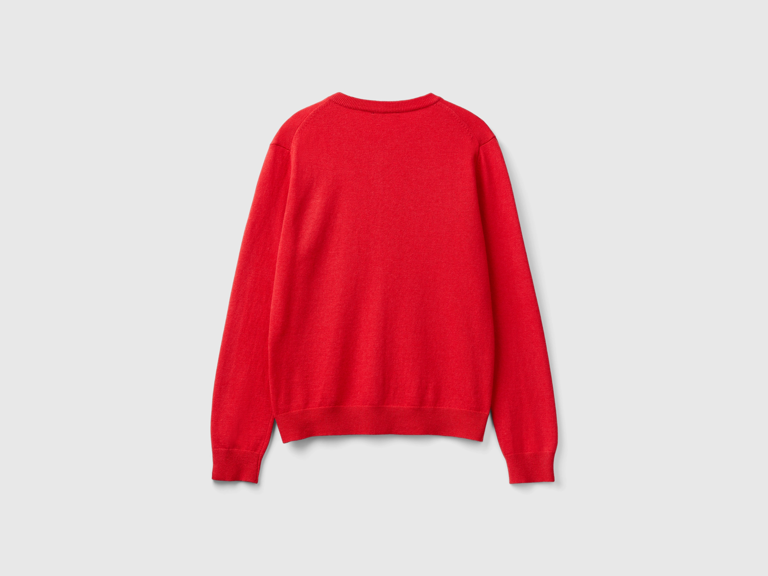 Gilet rouge en mélange de laine et de cachemire – Image 2