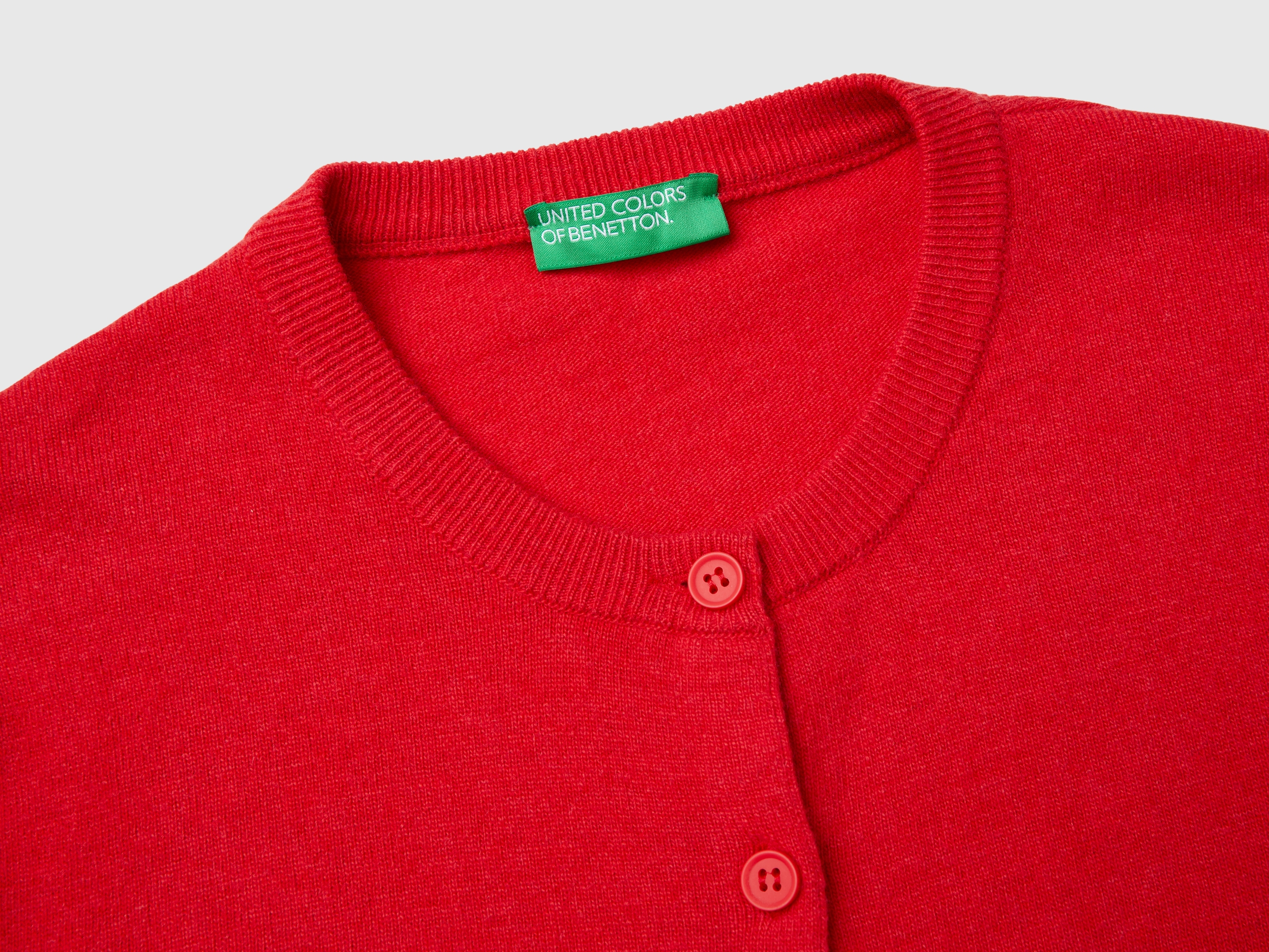 Gilet rouge en mélange de laine et de cachemire – Image 3