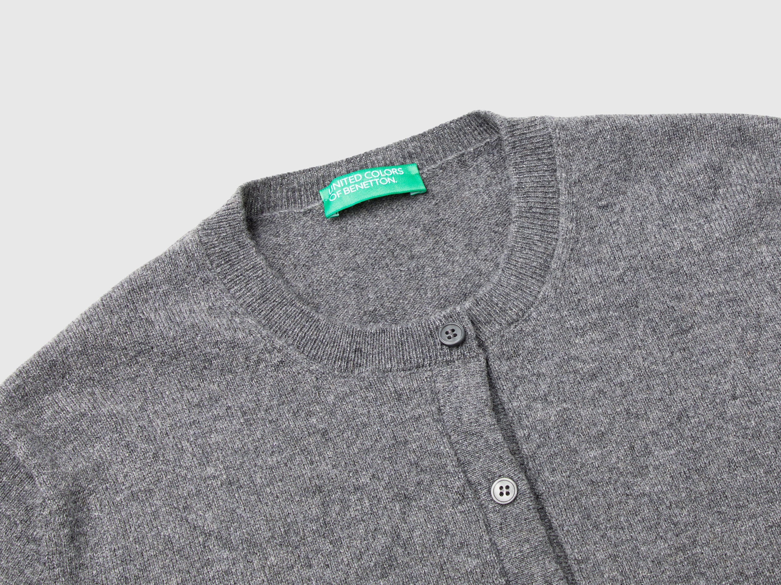 Cardigan gris foncé en pur cachemire – Image 3