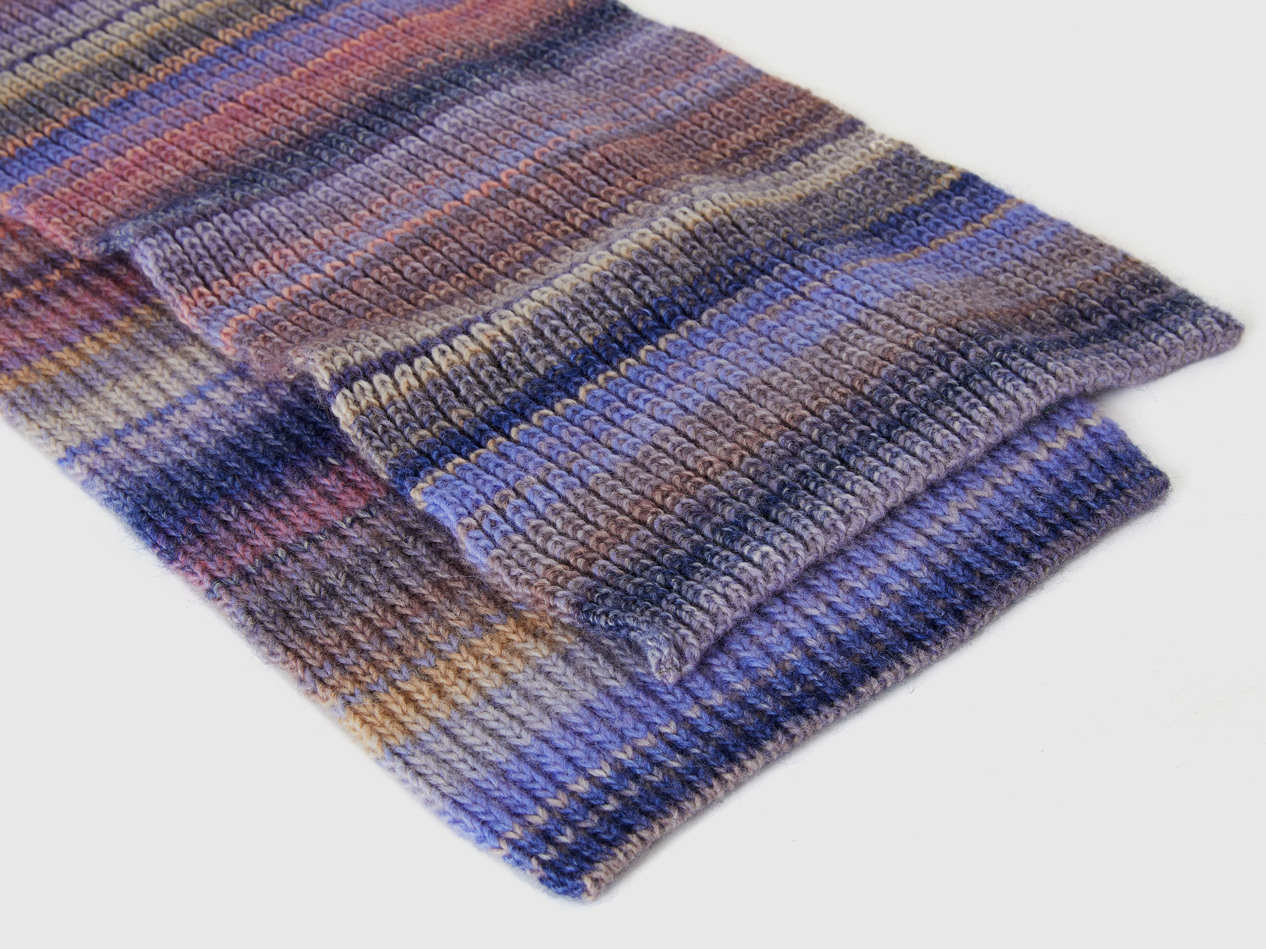 Écharpe multicolore en laine mélangée – Image 2