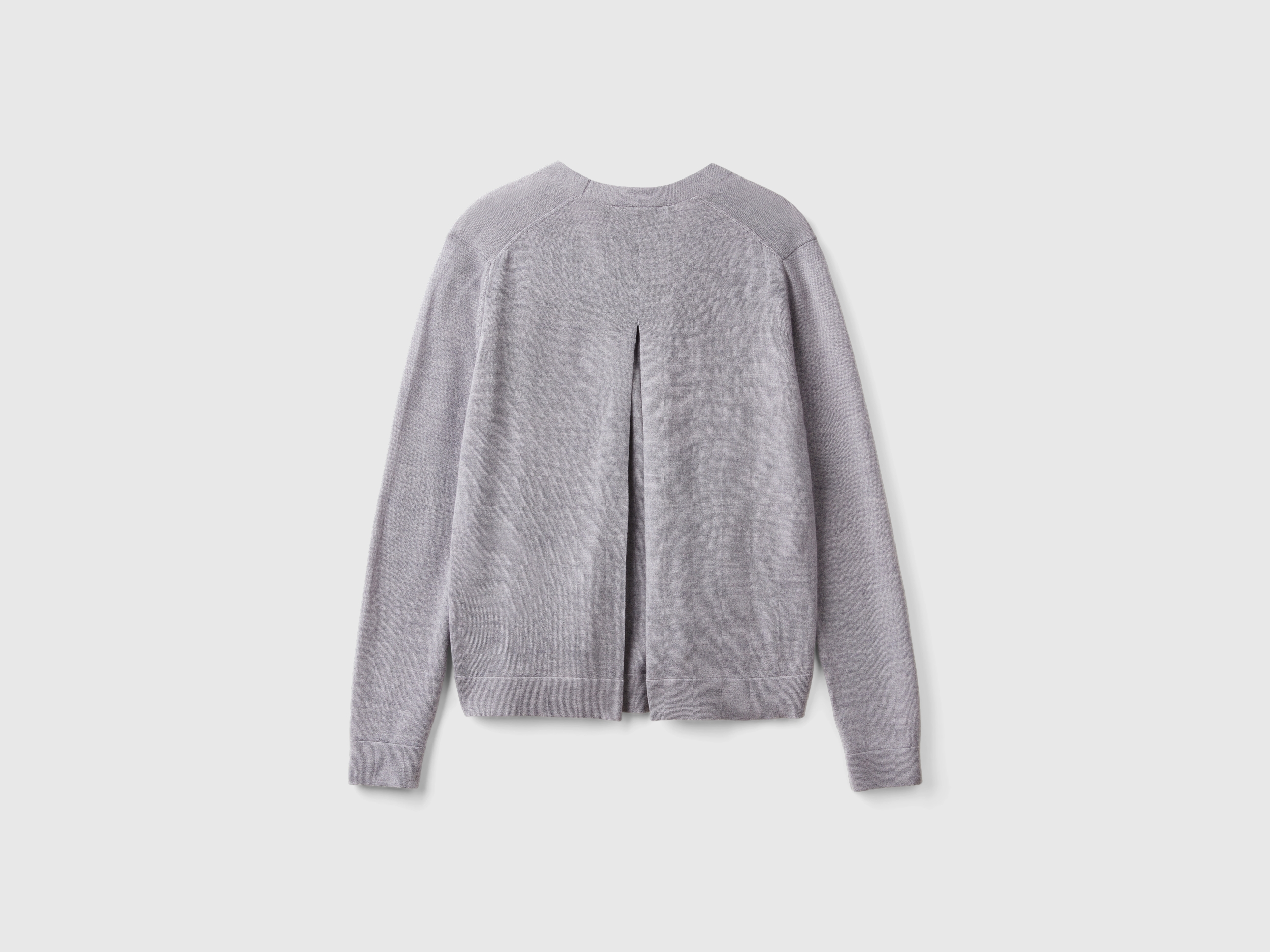 Pull à col en V en pure laine mérinos – Image 2