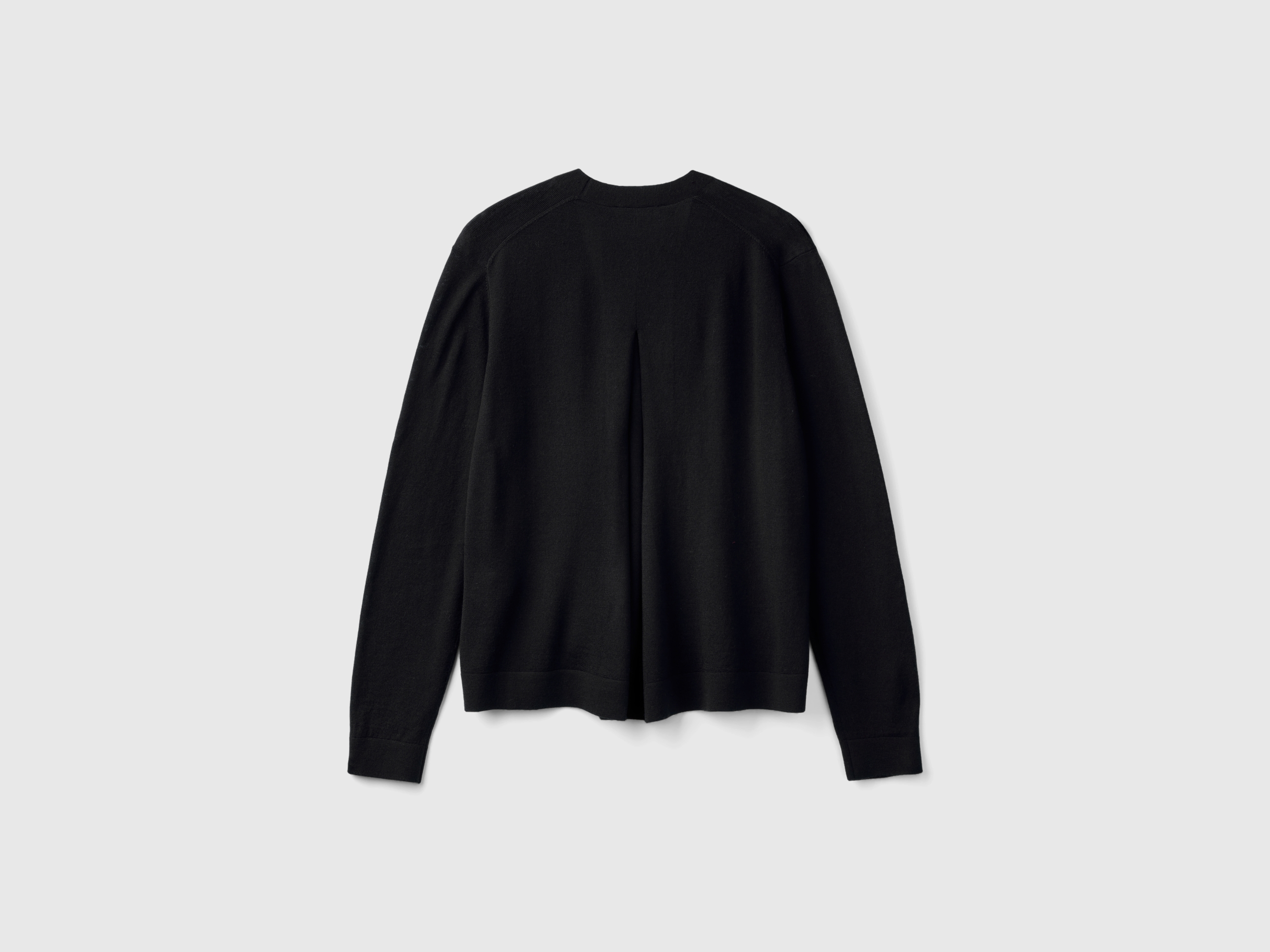 Pull à col en V en pure laine mérinos – Image 2
