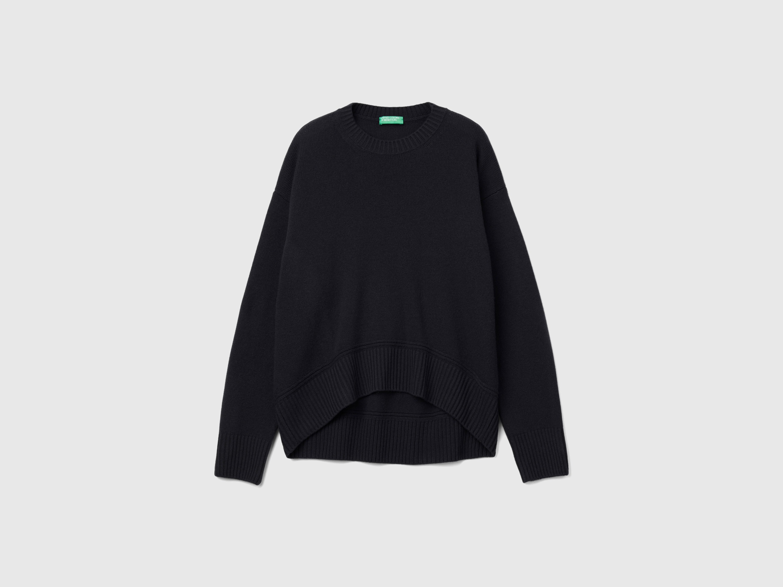 Pull coupe boxy en laine mélangée Pull coupe boxy en laine mélangée