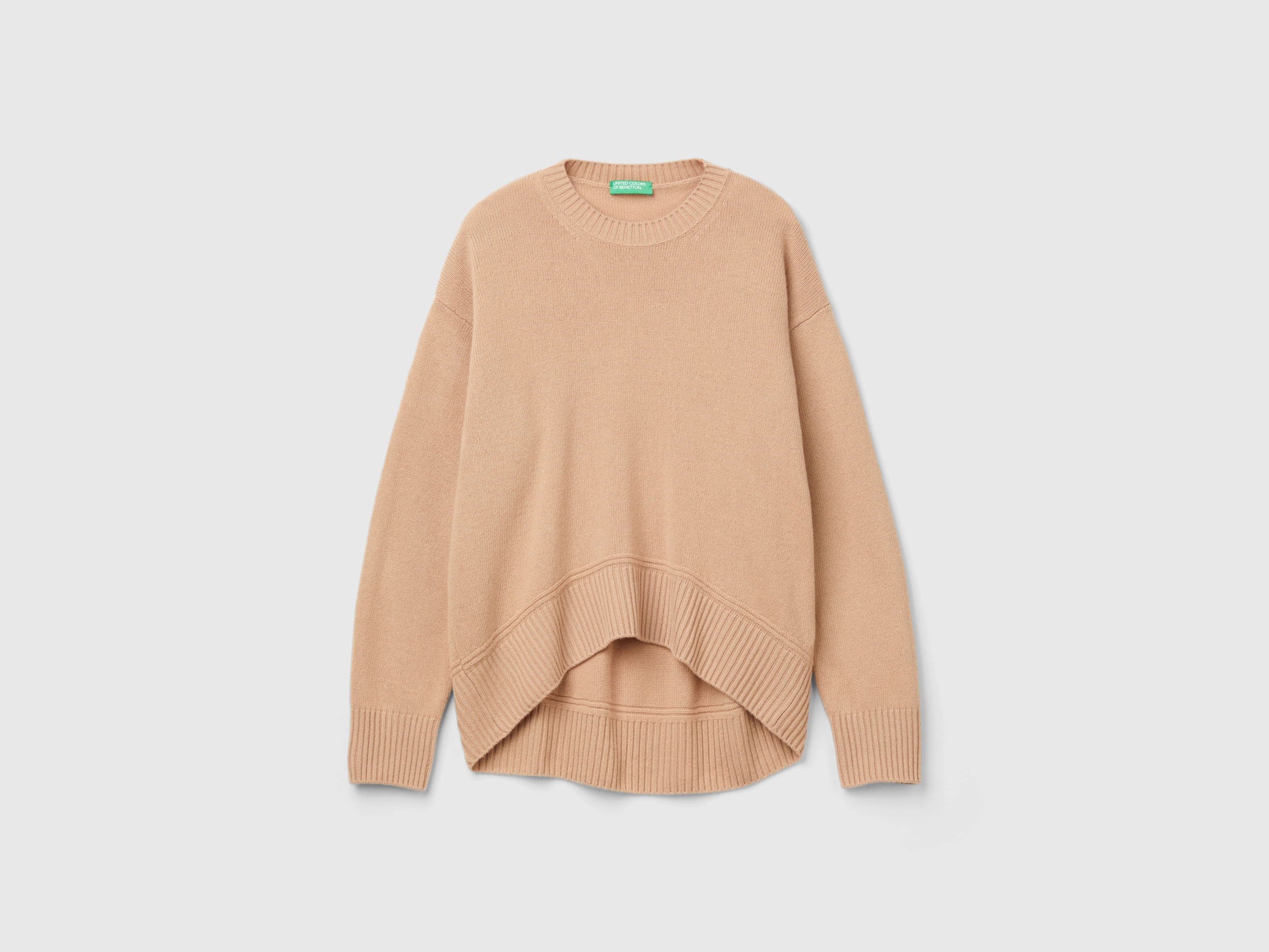 Pull coupe boxy en laine mélangée Pull coupe boxy en laine mélangée