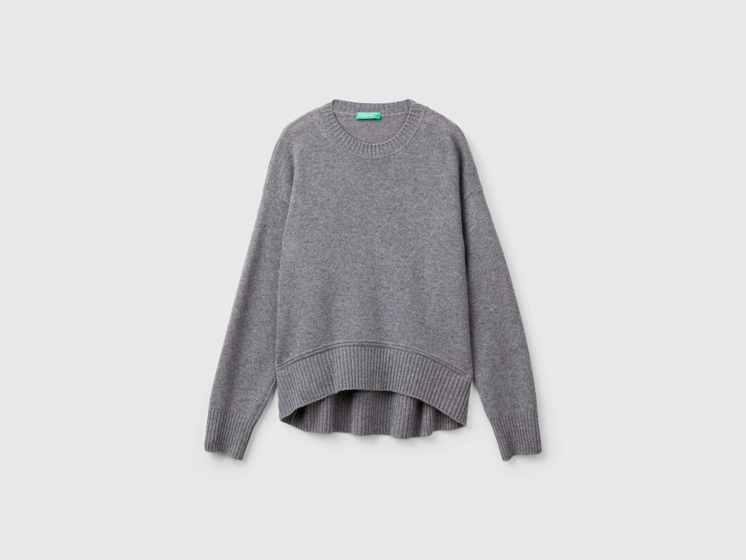 Pull coupe boxy en laine mélangée Pull coupe boxy en laine mélangée