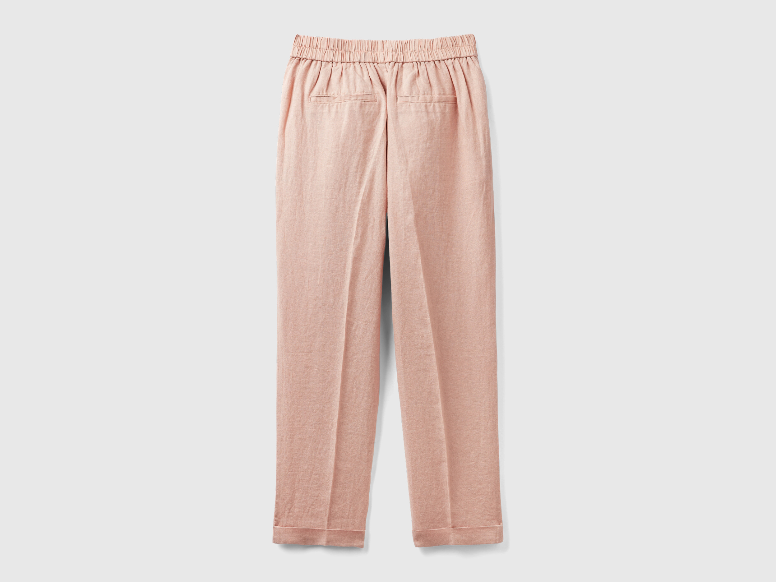 Pantalon cropped 100% lin – Image 2