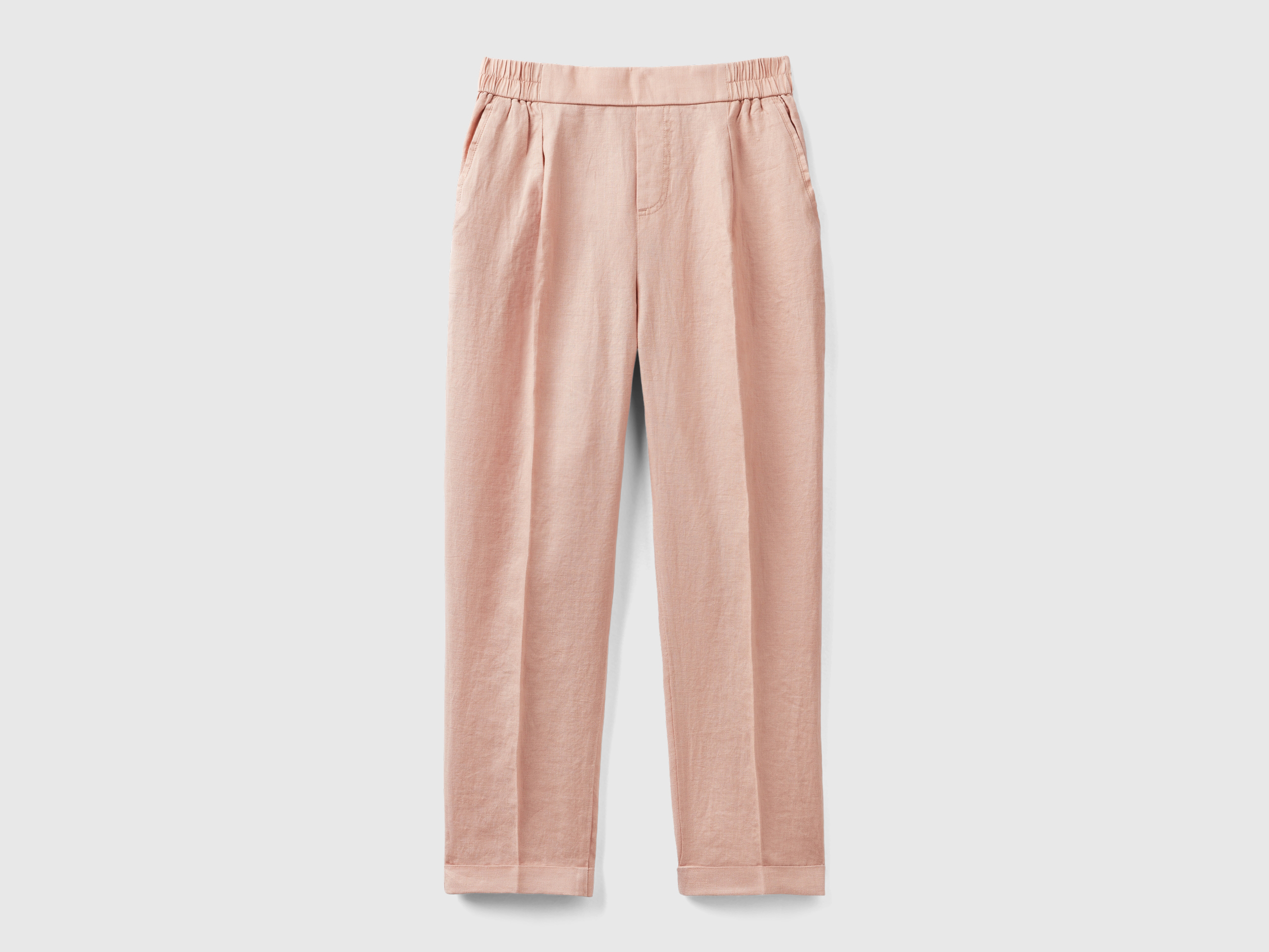 Pantalon cropped 100% lin Pantalon cropped 100% lin