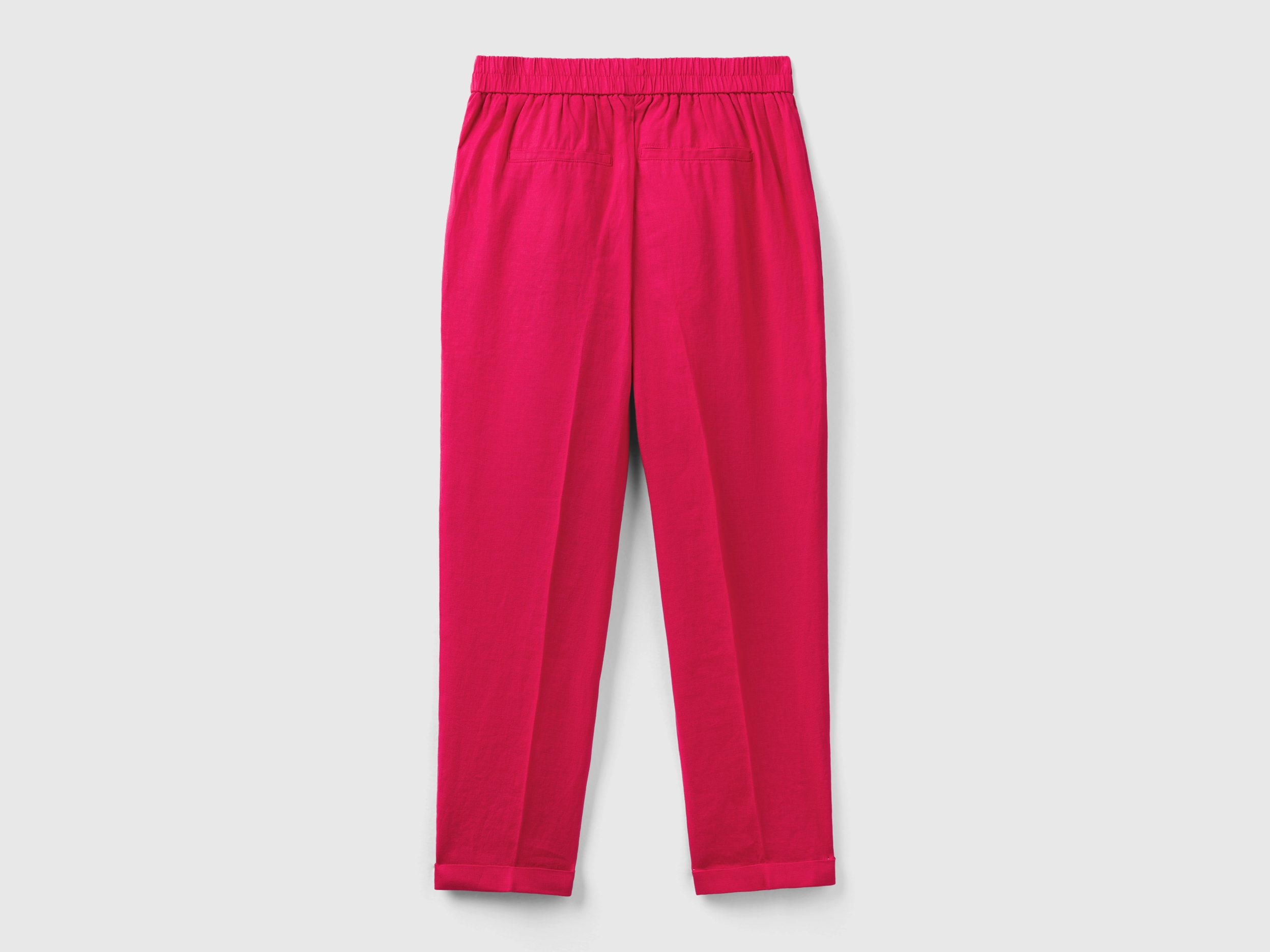 Pantalon cropped 100% lin – Image 2