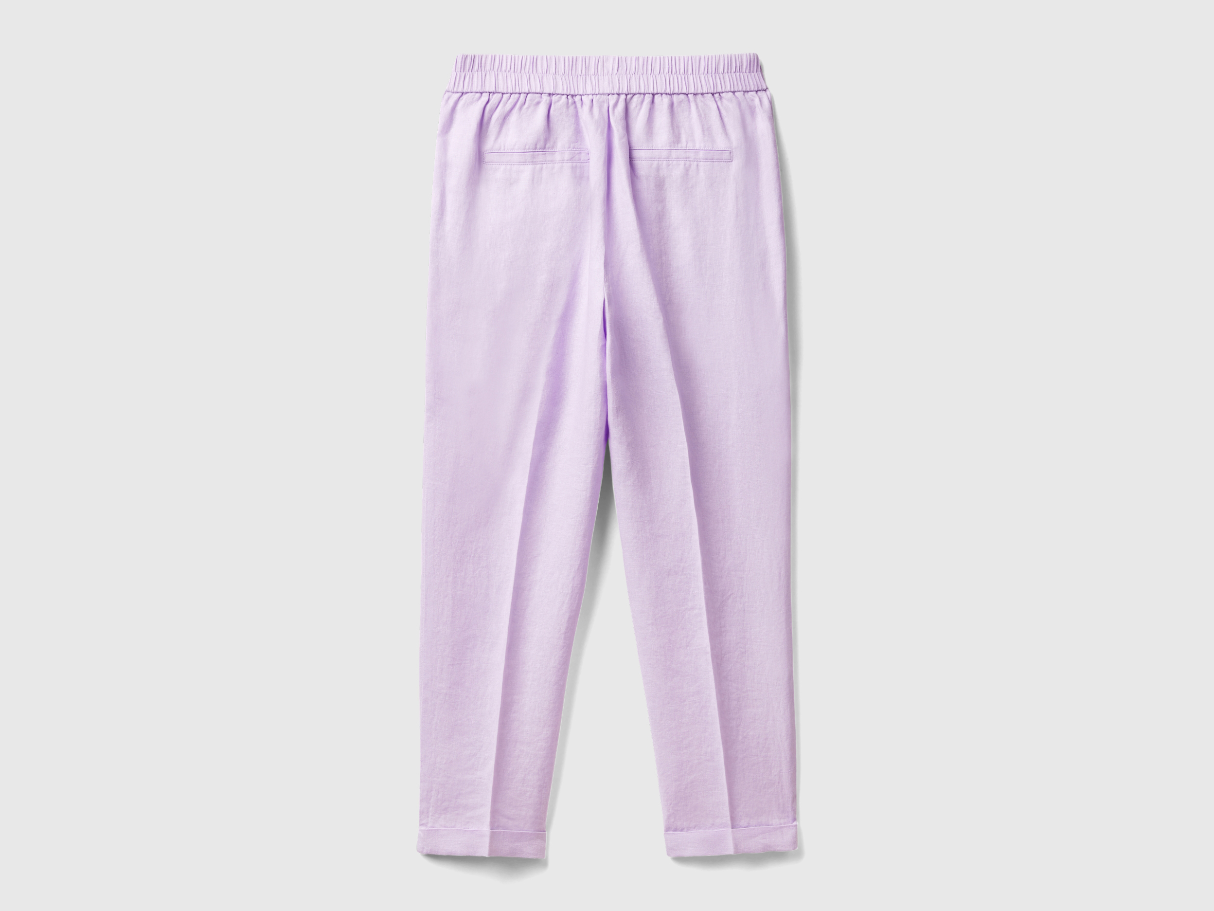 Pantalon cropped 100% lin – Image 2