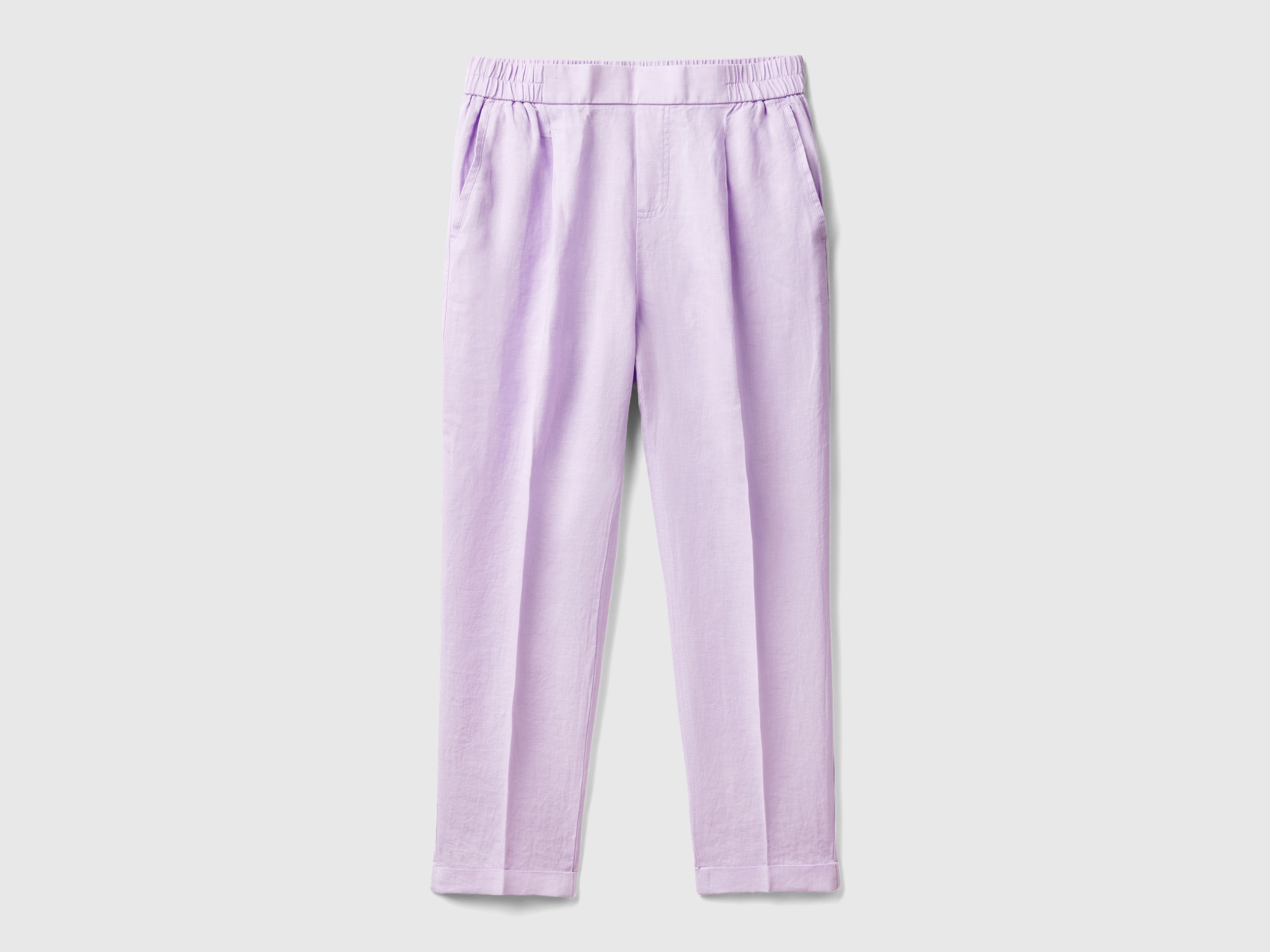 Pantalon cropped 100% lin Pantalon cropped 100% lin