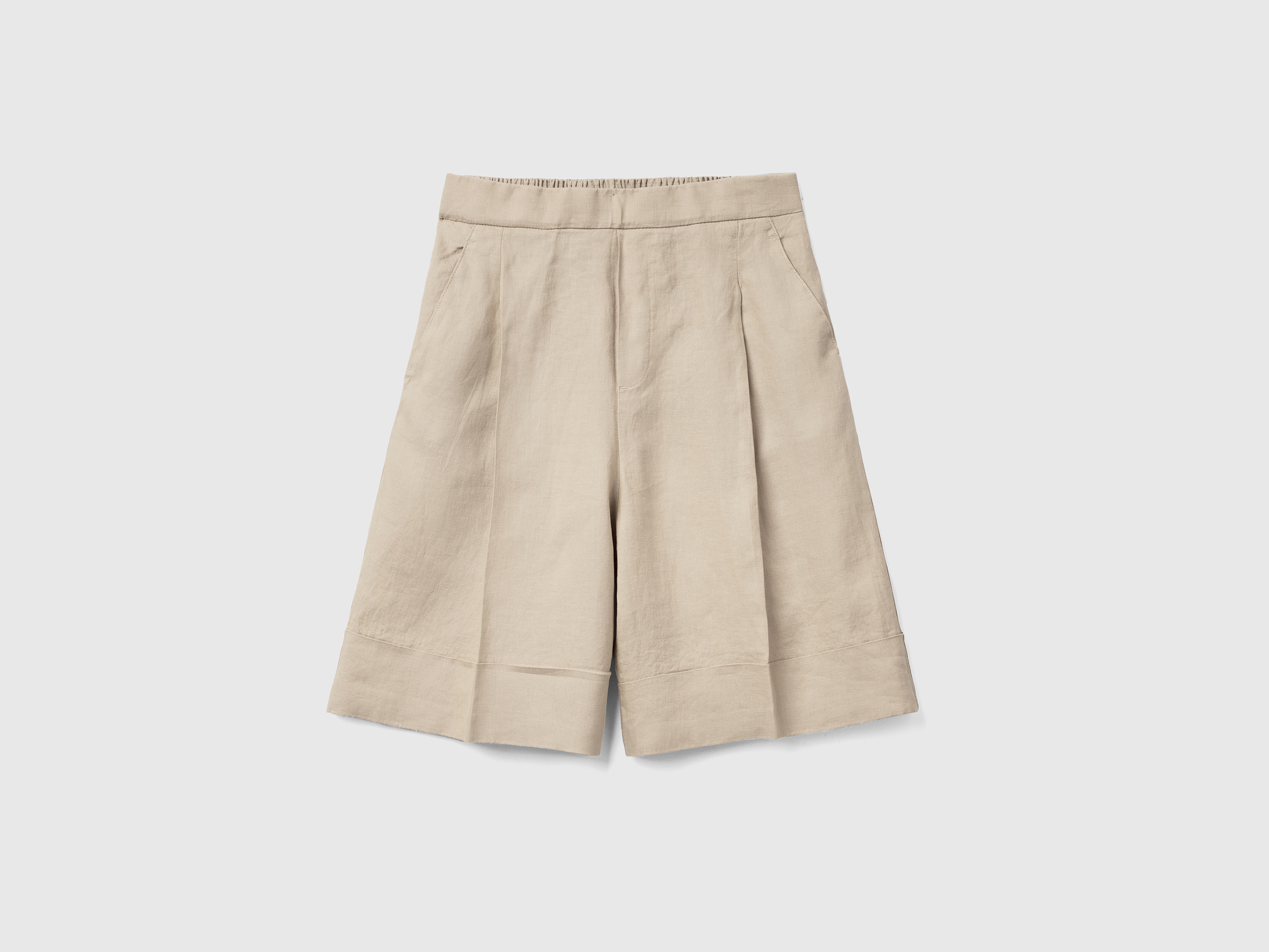 Bermuda 100 % lin à revers Bermuda 100 % lin à revers