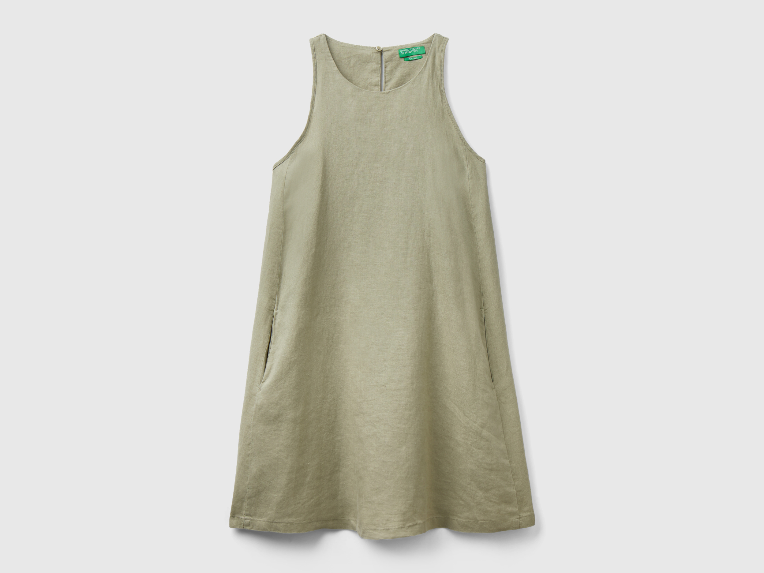 Robe sans manches en pur lin Robe sans manches en pur lin