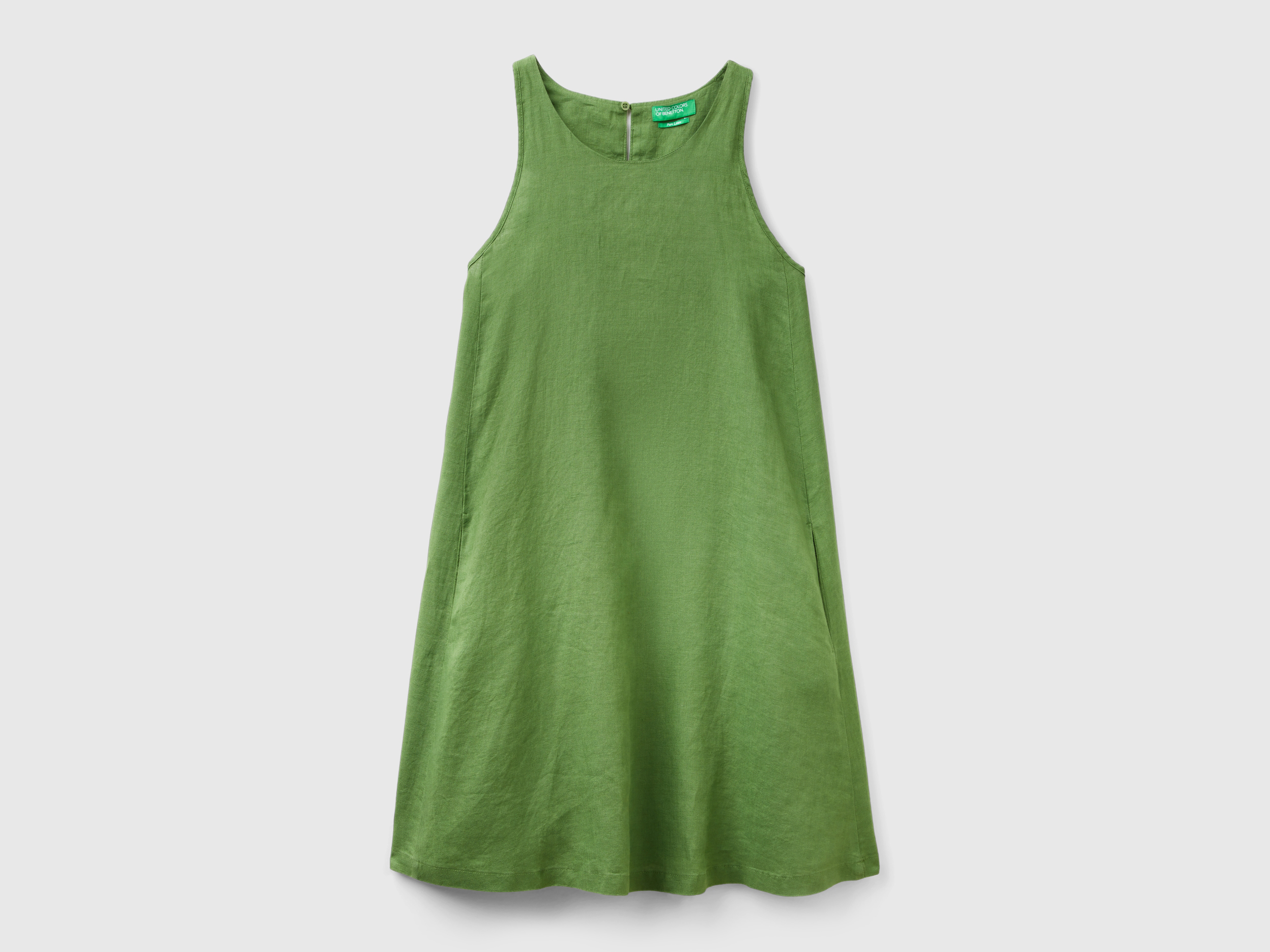 Robe sans manches en pur lin Robe sans manches en pur lin