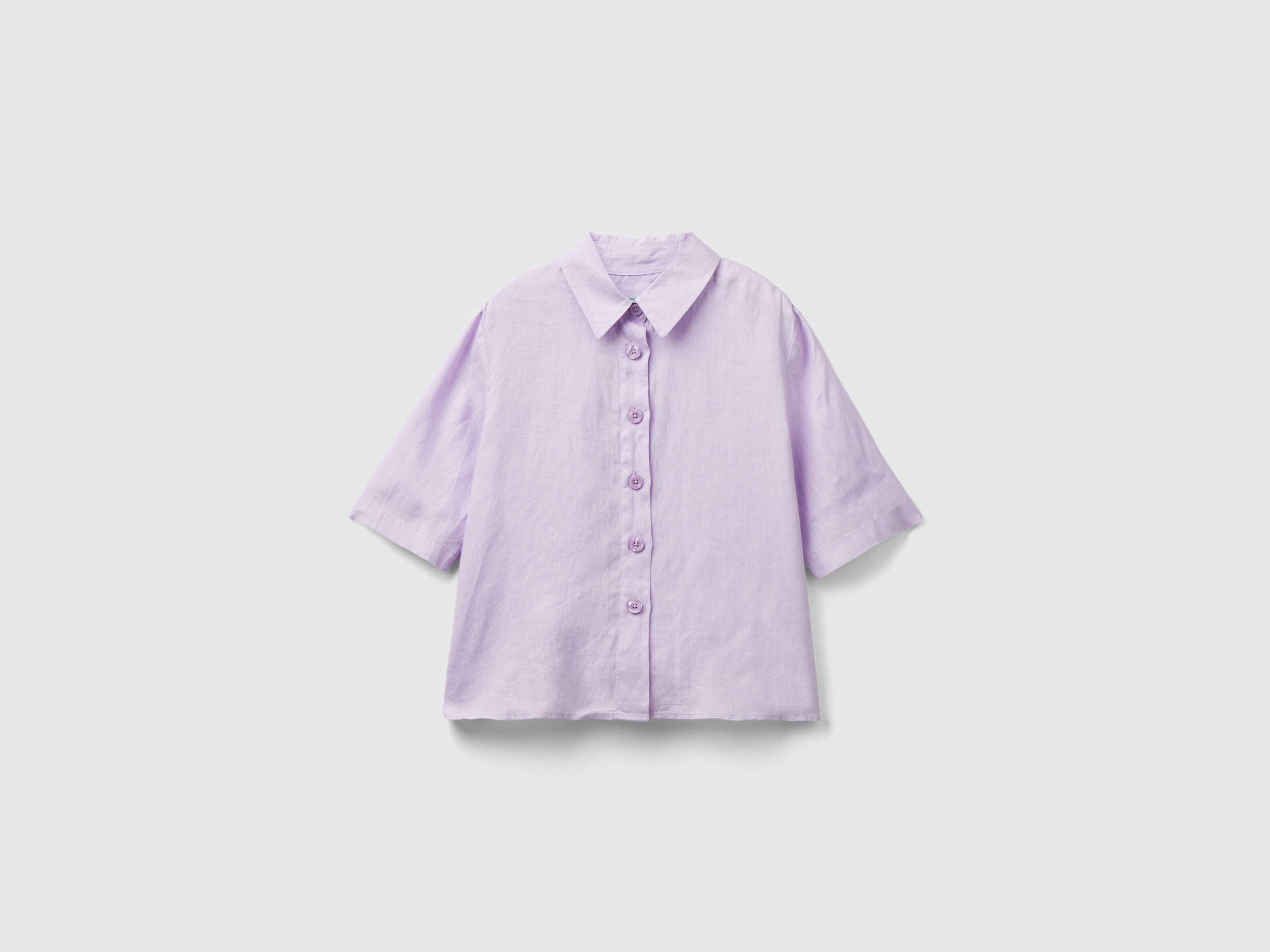 Chemise courte en pur lin Chemise courte en pur lin