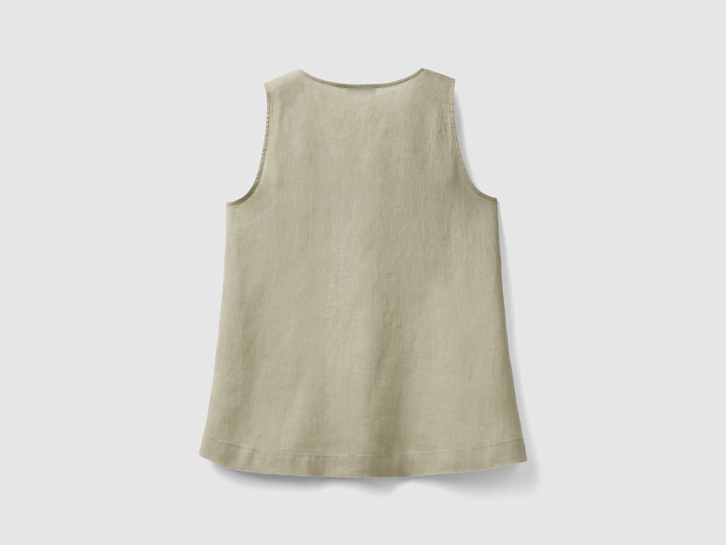 Blouse sans manches en pur lin – Image 2