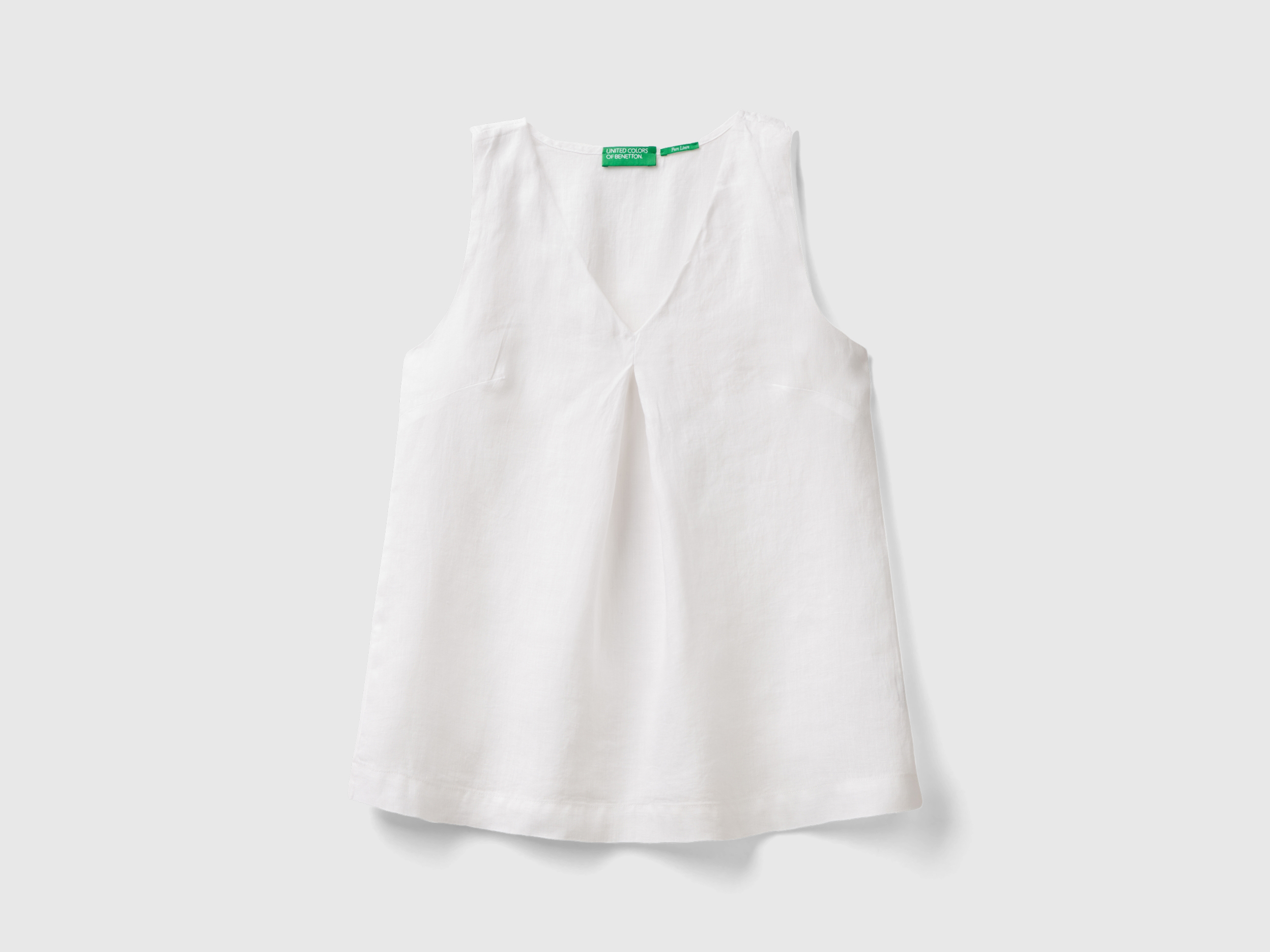 Blouse sans manches en pur lin Blouse sans manches en pur lin