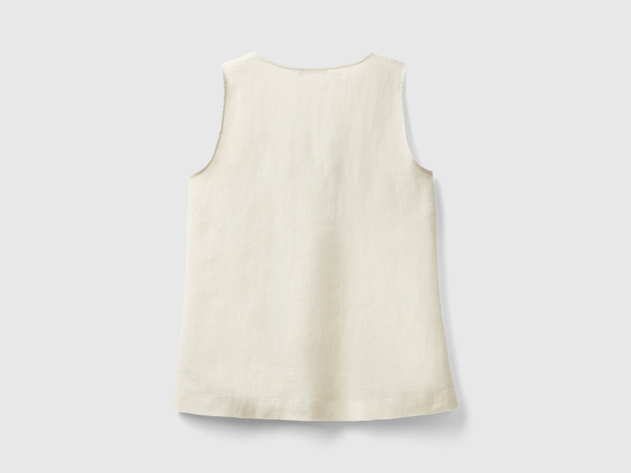 Blouse sans manches en pur lin – Image 2