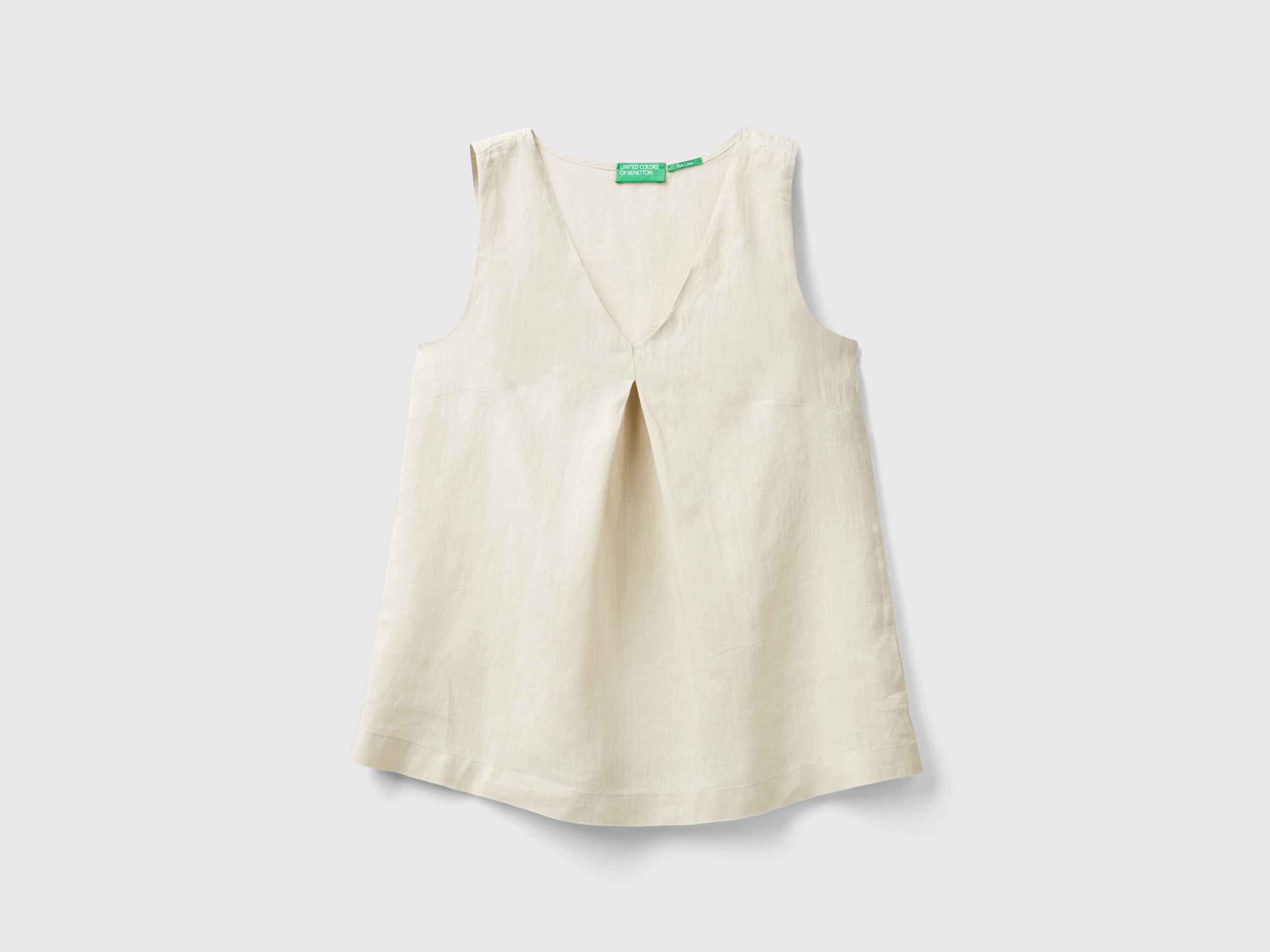 Blouse sans manches en pur lin Blouse sans manches en pur lin