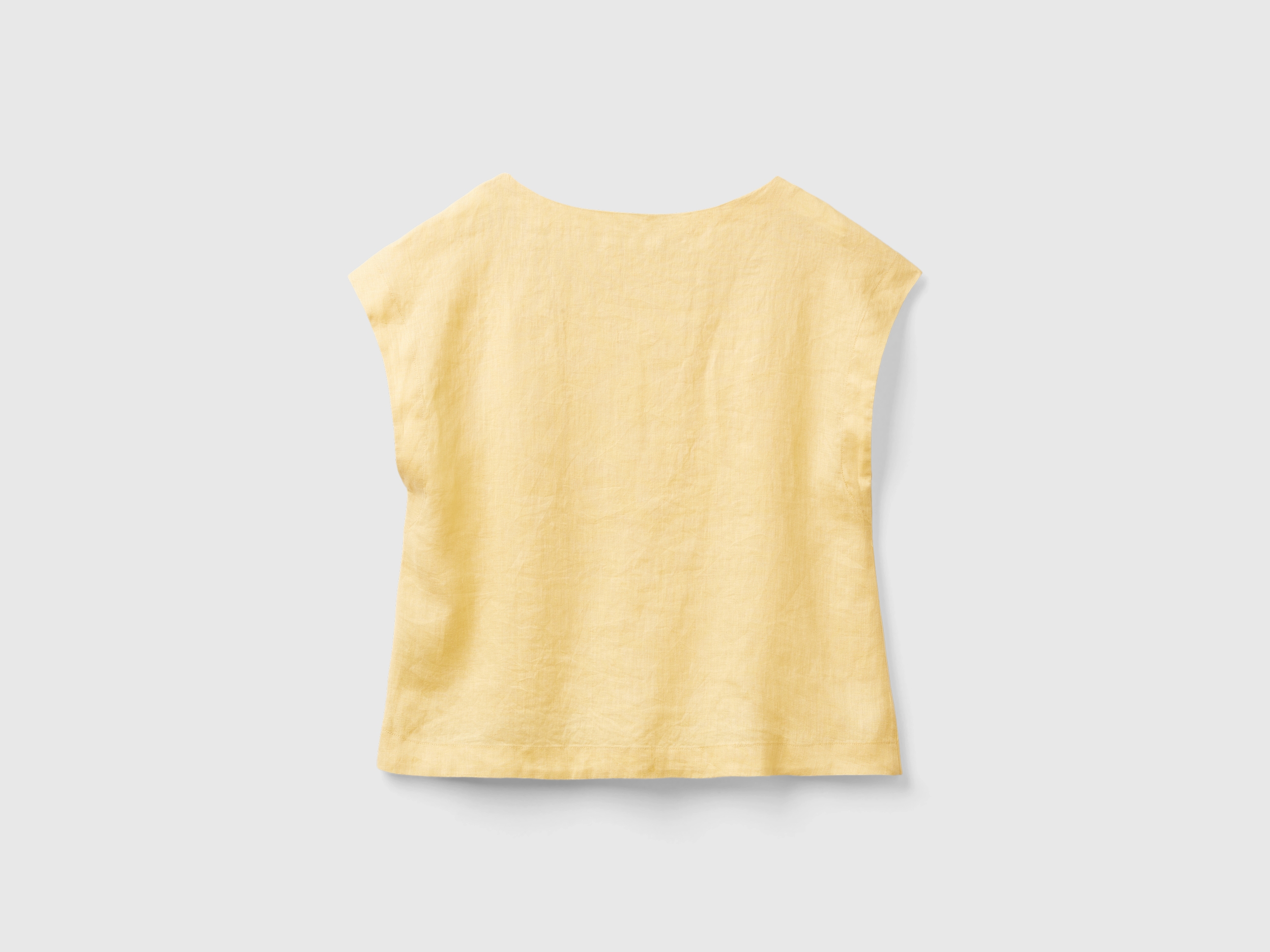 Blouse en pur lin à col carré – Image 2