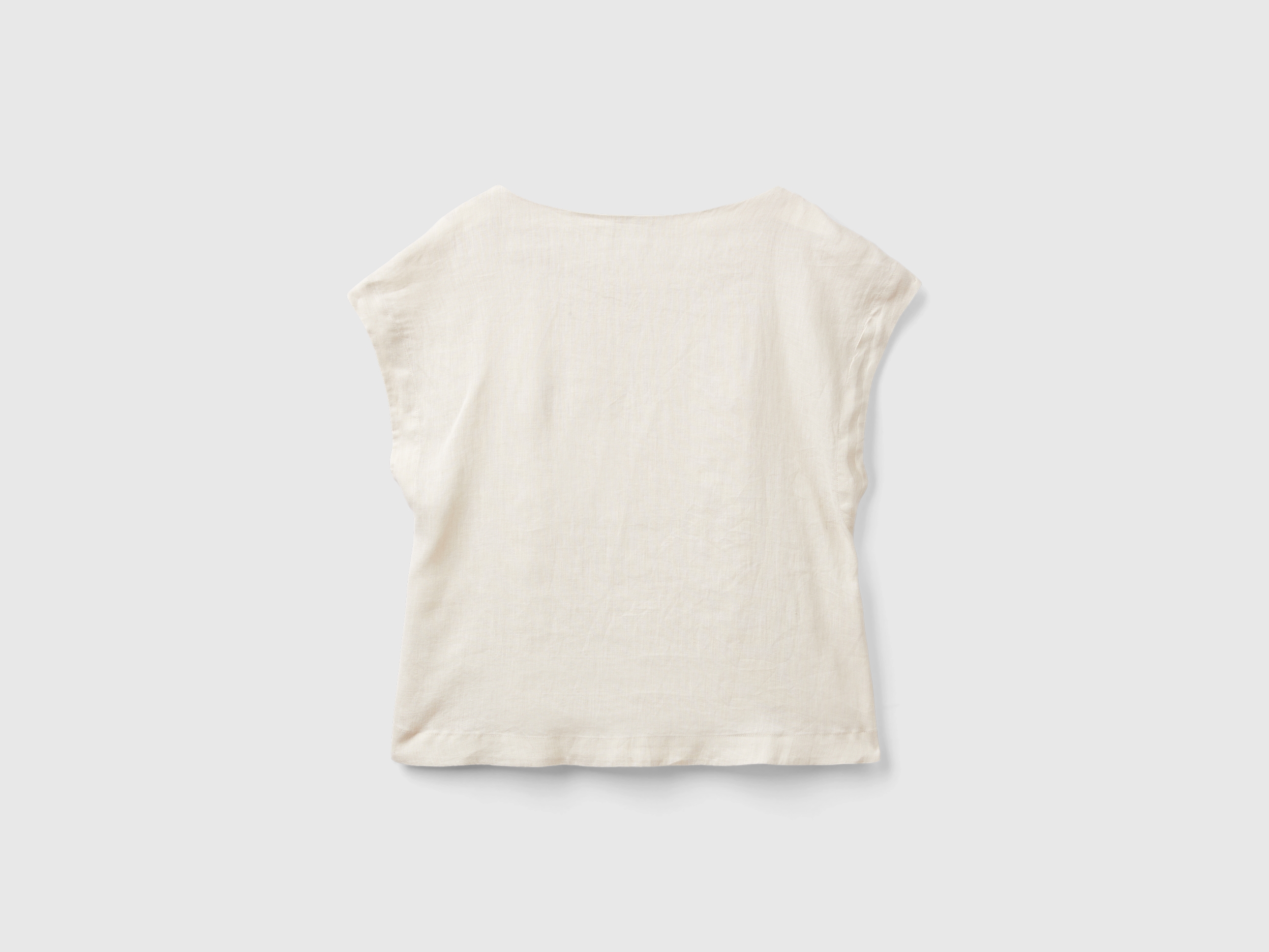 Blouse en pur lin à col carré – Image 2