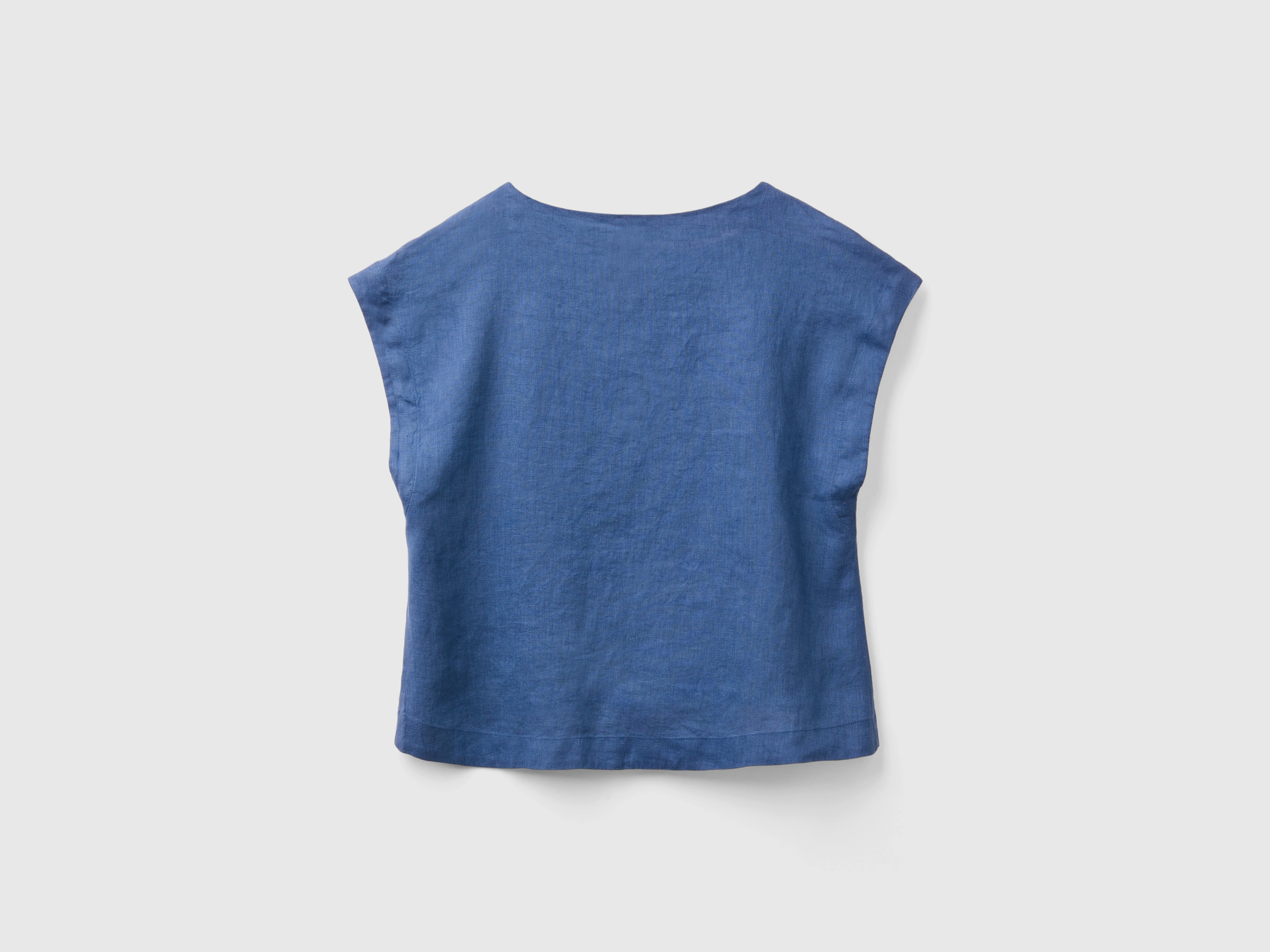 Blouse en pur lin à col carré – Image 2