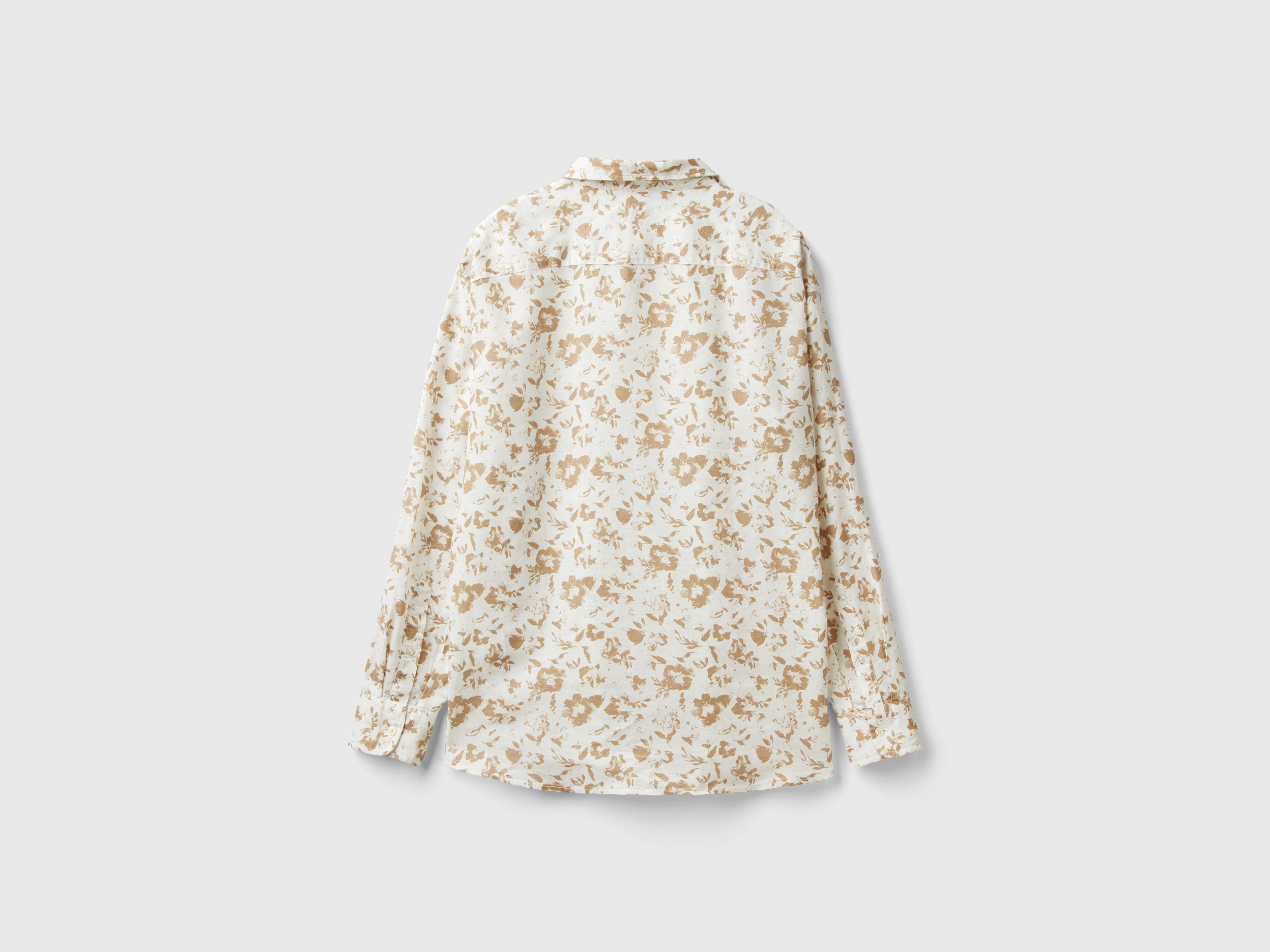 Chemise à fleurs en lin mélangé – Image 2