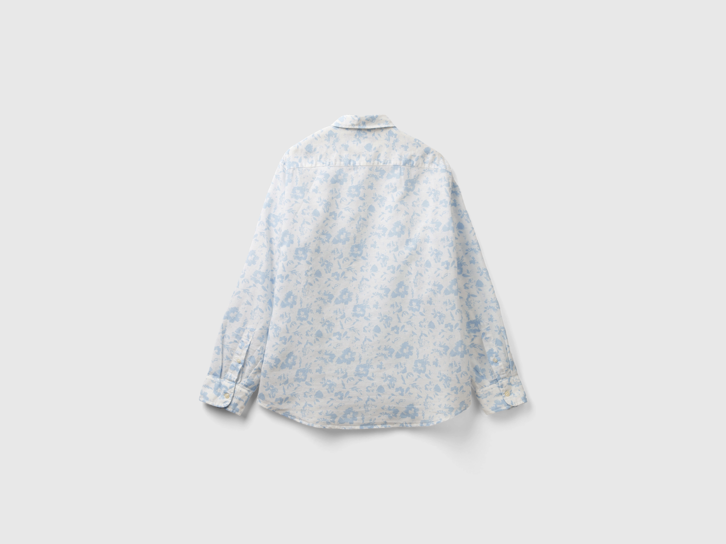 Chemise à fleurs en lin mélangé – Image 2