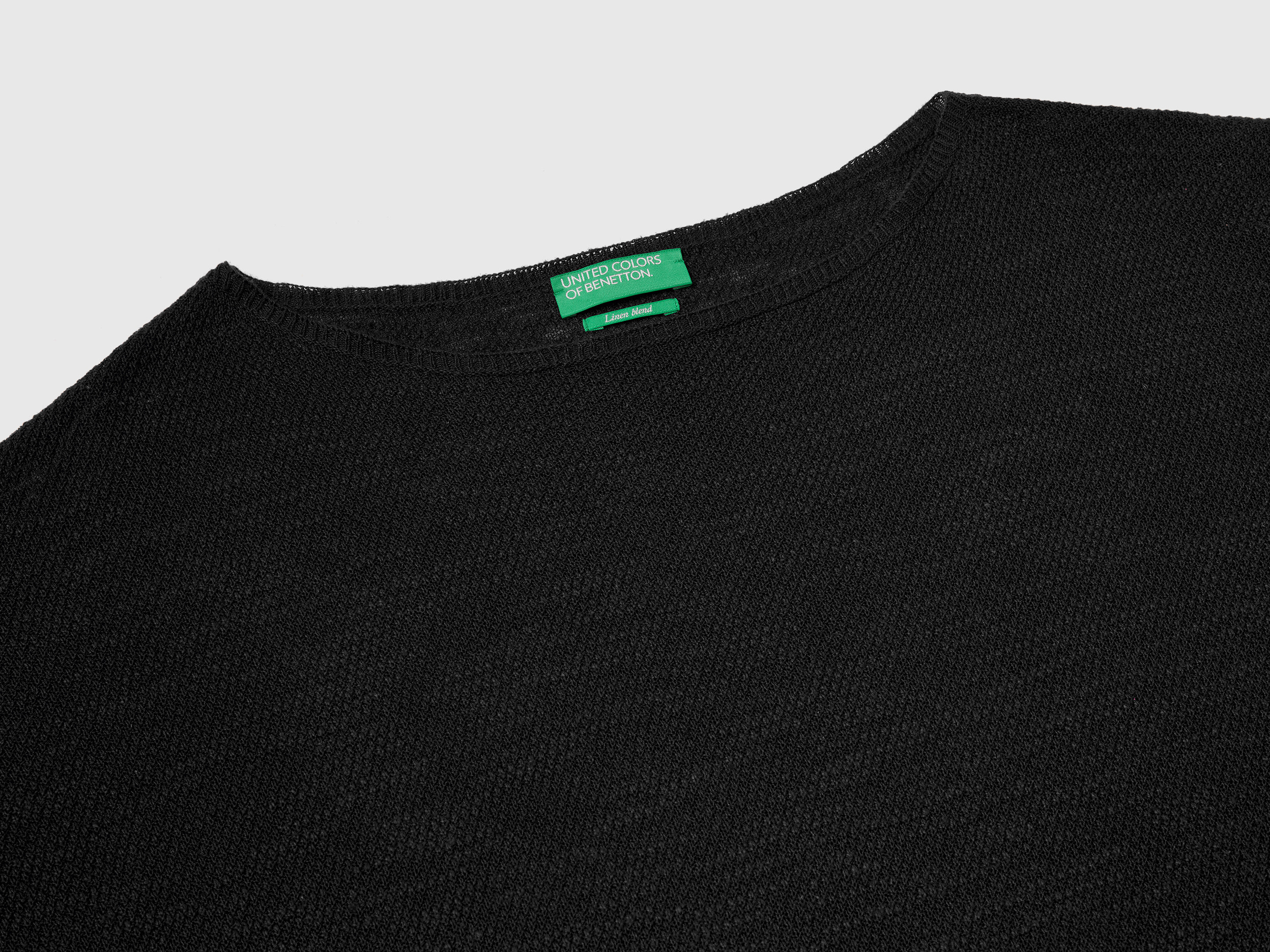 Pull en lin mélangé à manches 3/4 – Image 3