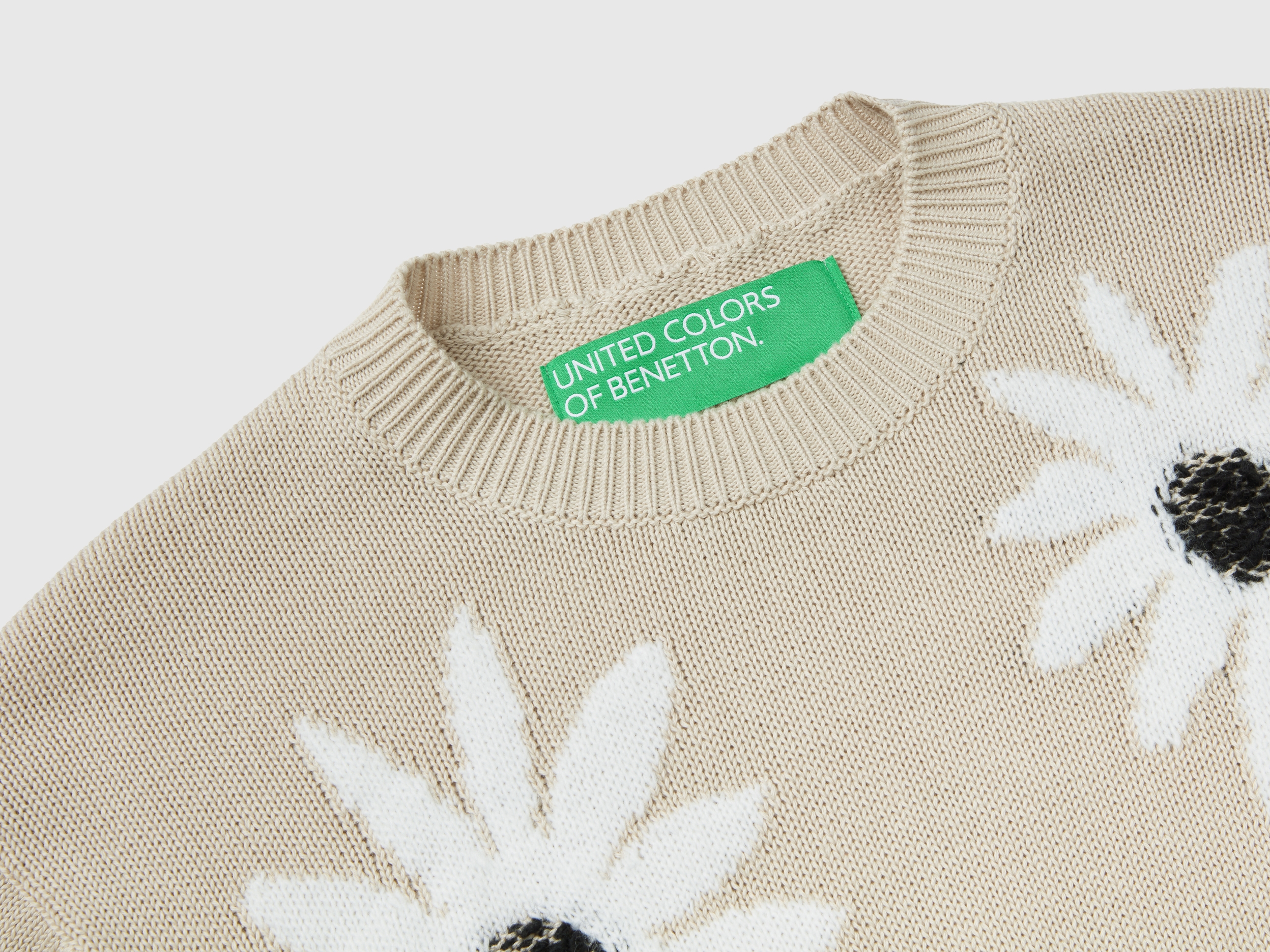 Pull à intarsia fleurs – Image 3