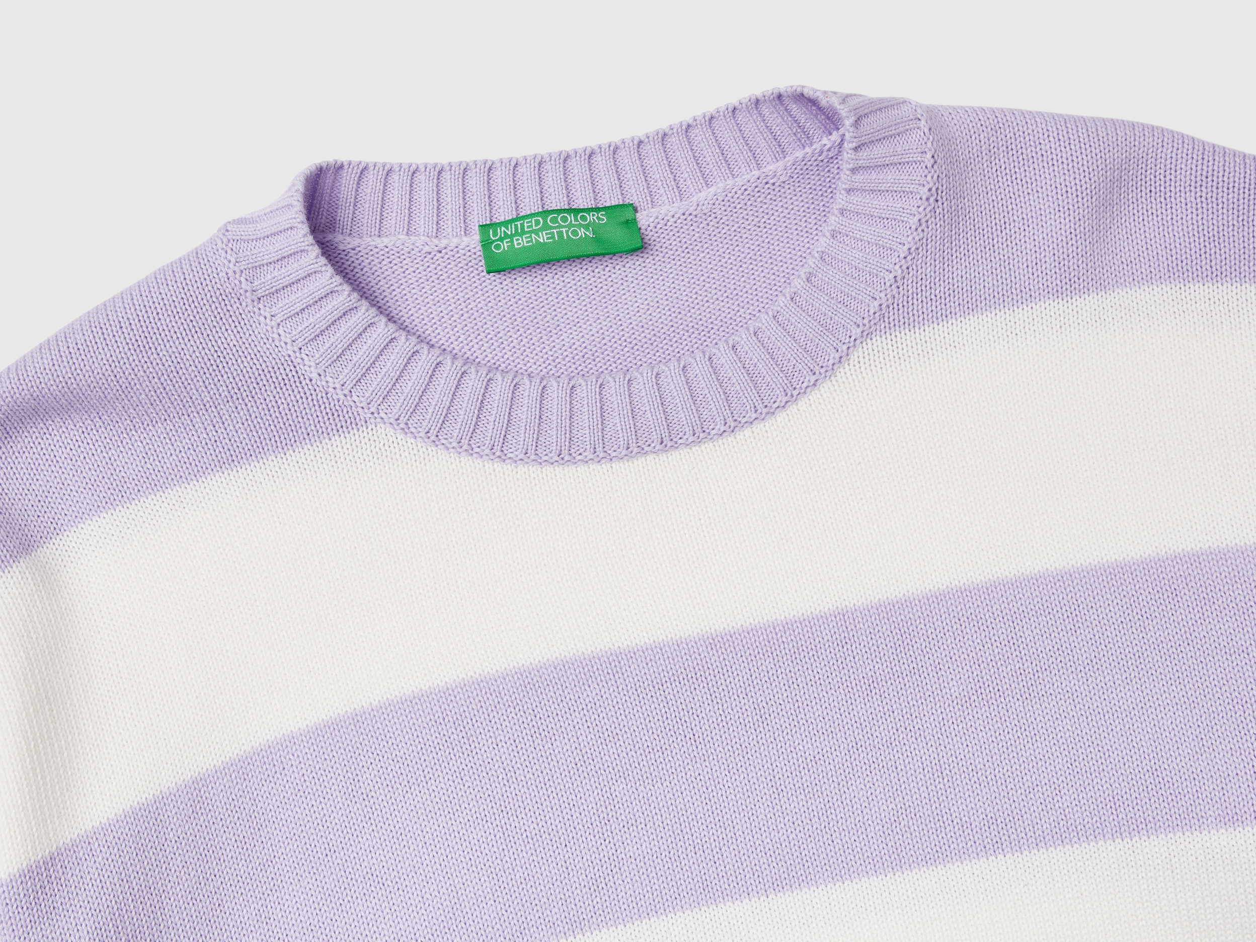 Pull rayé en coton tricot – Image 3