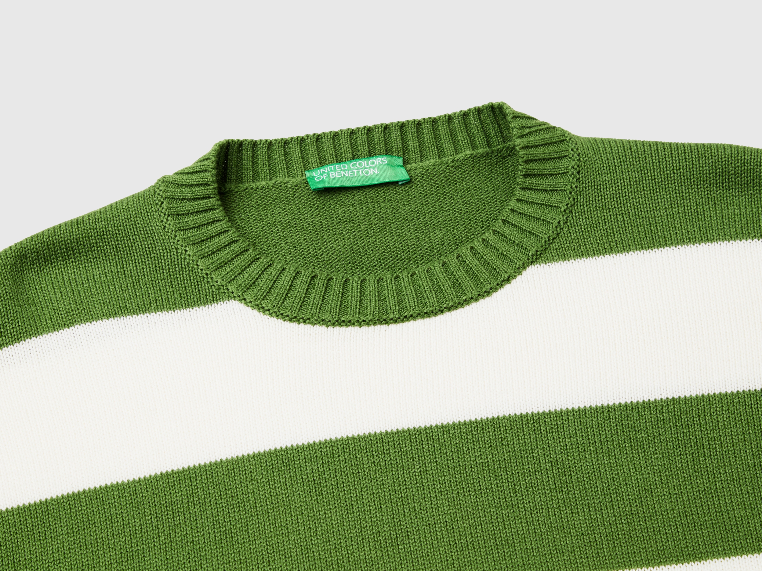 Pull rayé en coton tricot – Image 3