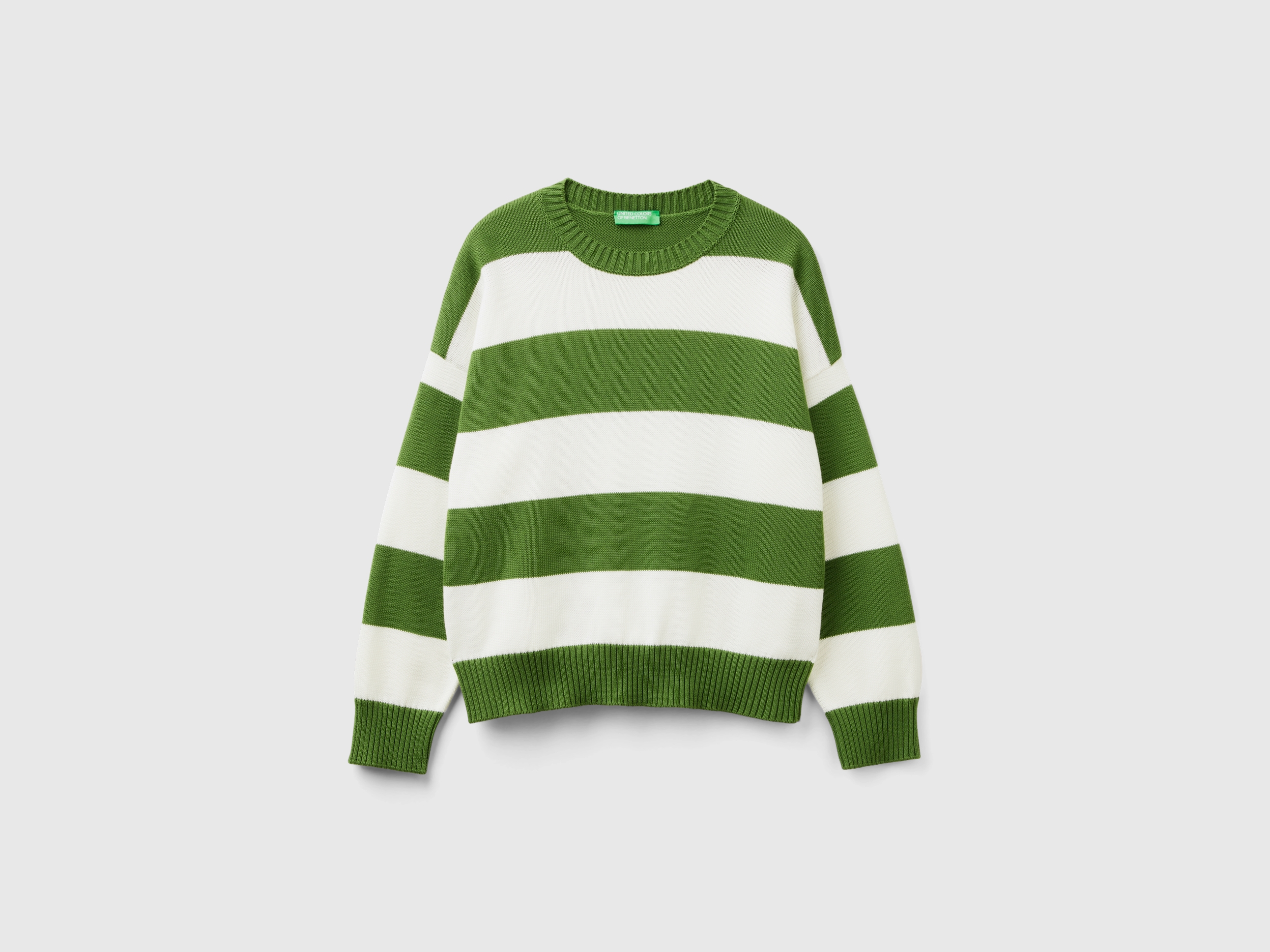 Pull rayé en coton tricot Pull rayé en coton tricot