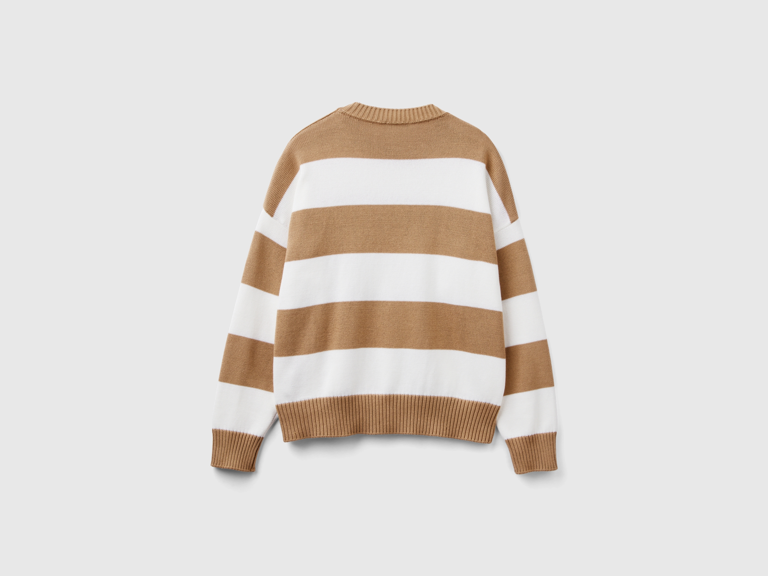 Pull rayé en coton tricot – Image 2