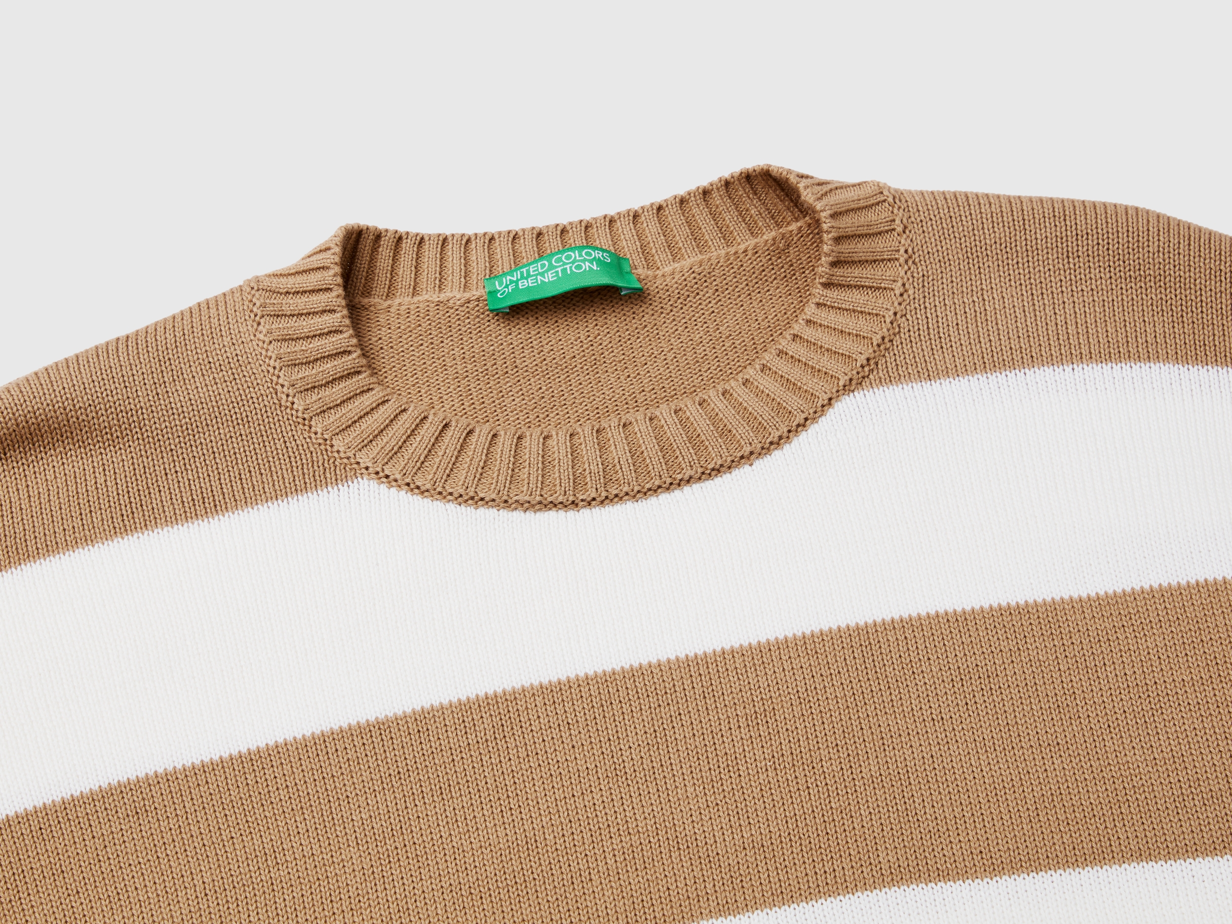 Pull rayé en coton tricot – Image 3