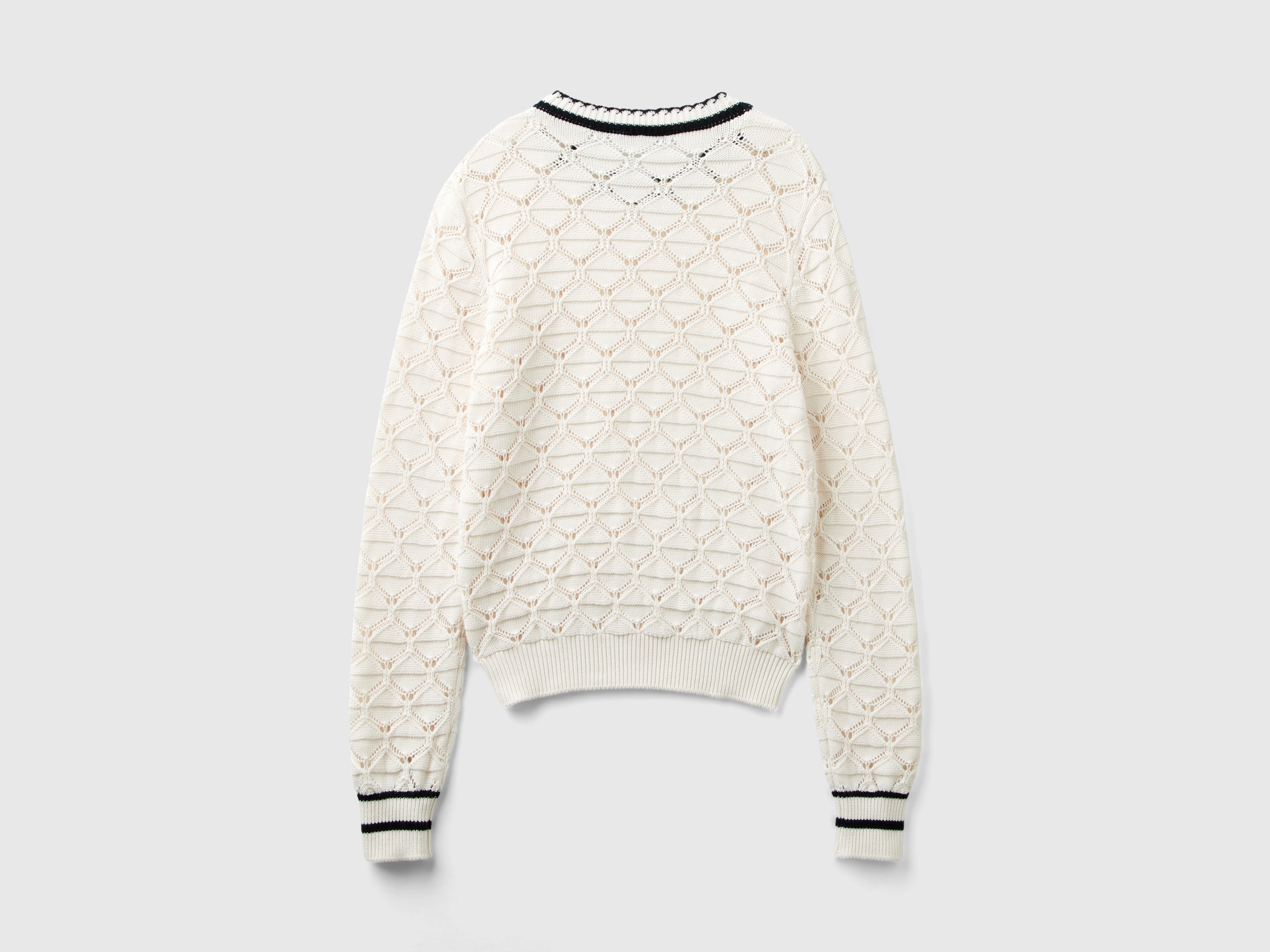 Pull ajouré en pur coton – Image 2