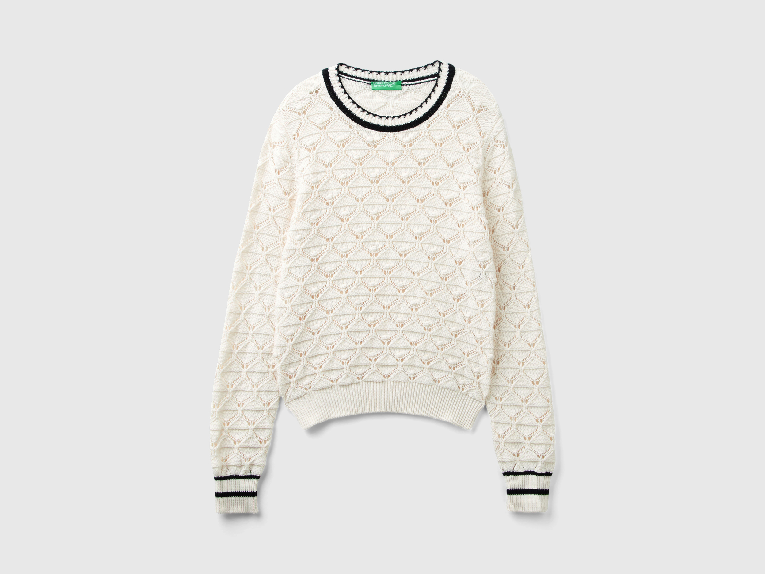 Pull ajouré en pur coton Pull ajouré en pur coton