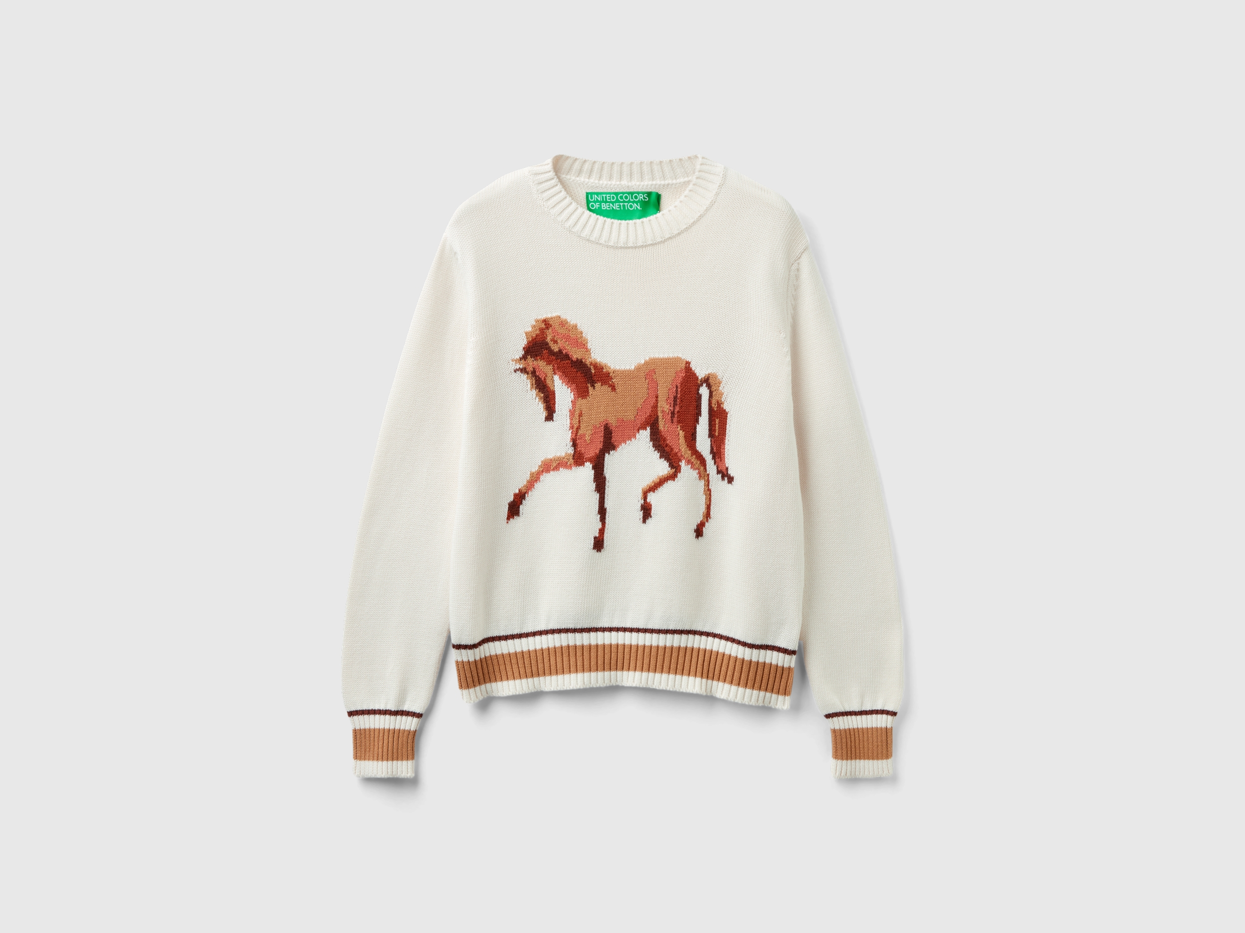 Pull à intarsia cheval Pull à intarsia cheval