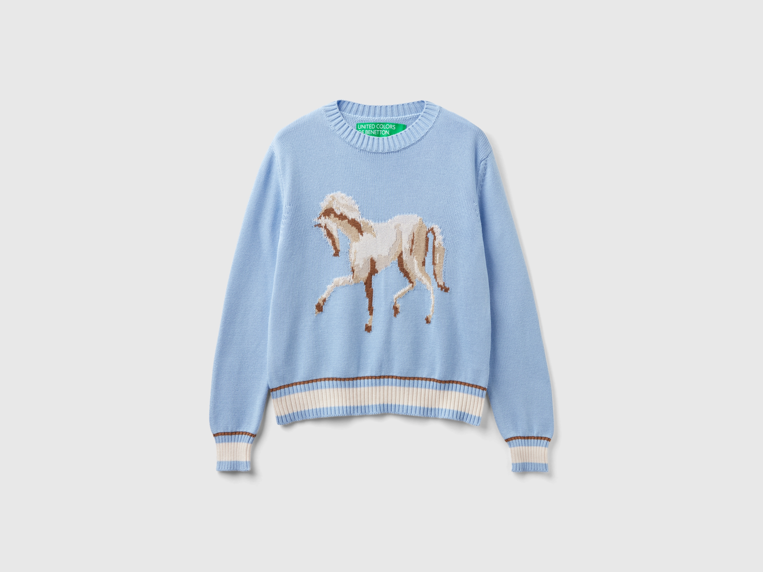 Pull à intarsia cheval Pull à intarsia cheval