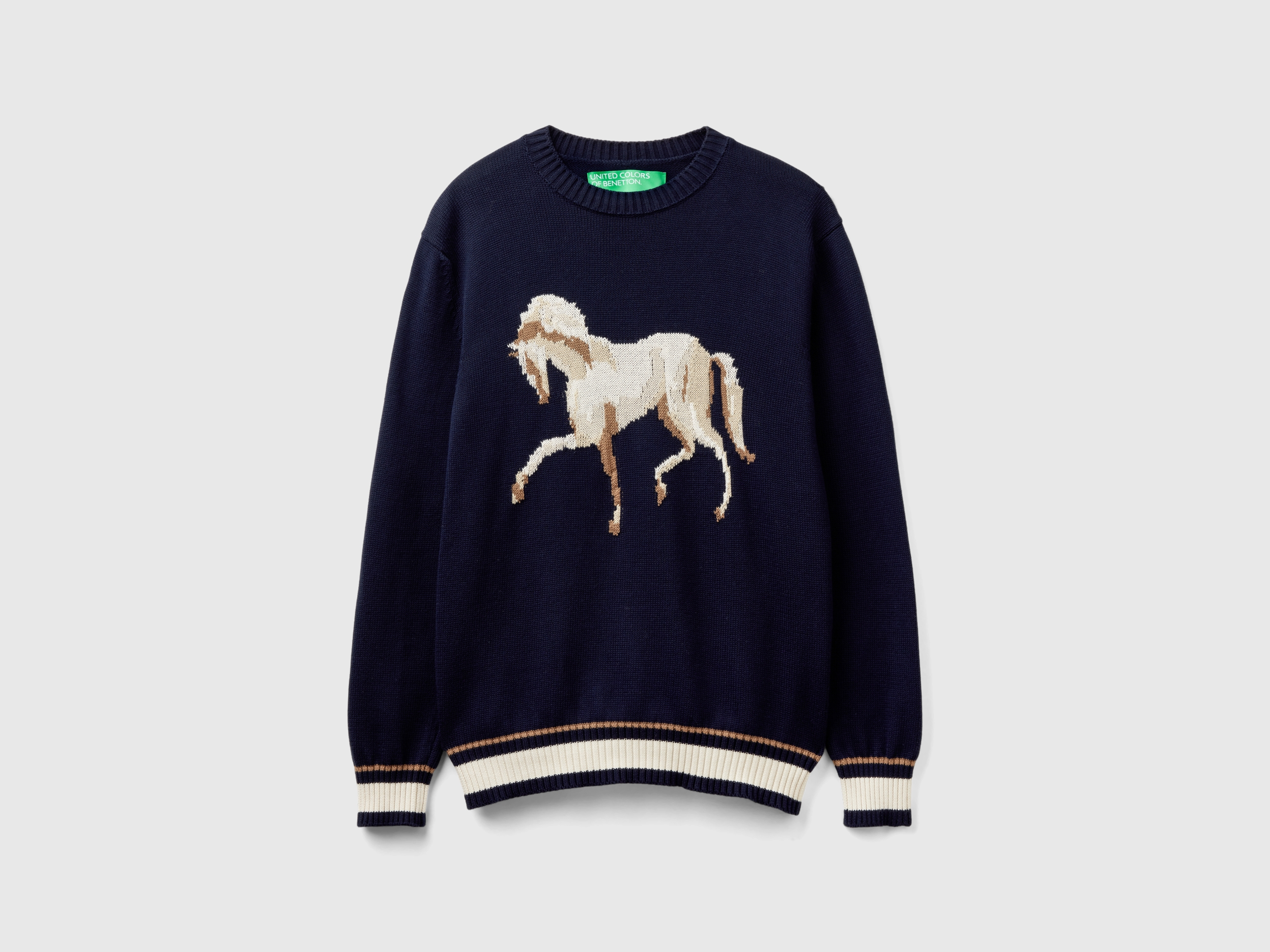 Pull à intarsia cheval Pull à intarsia cheval