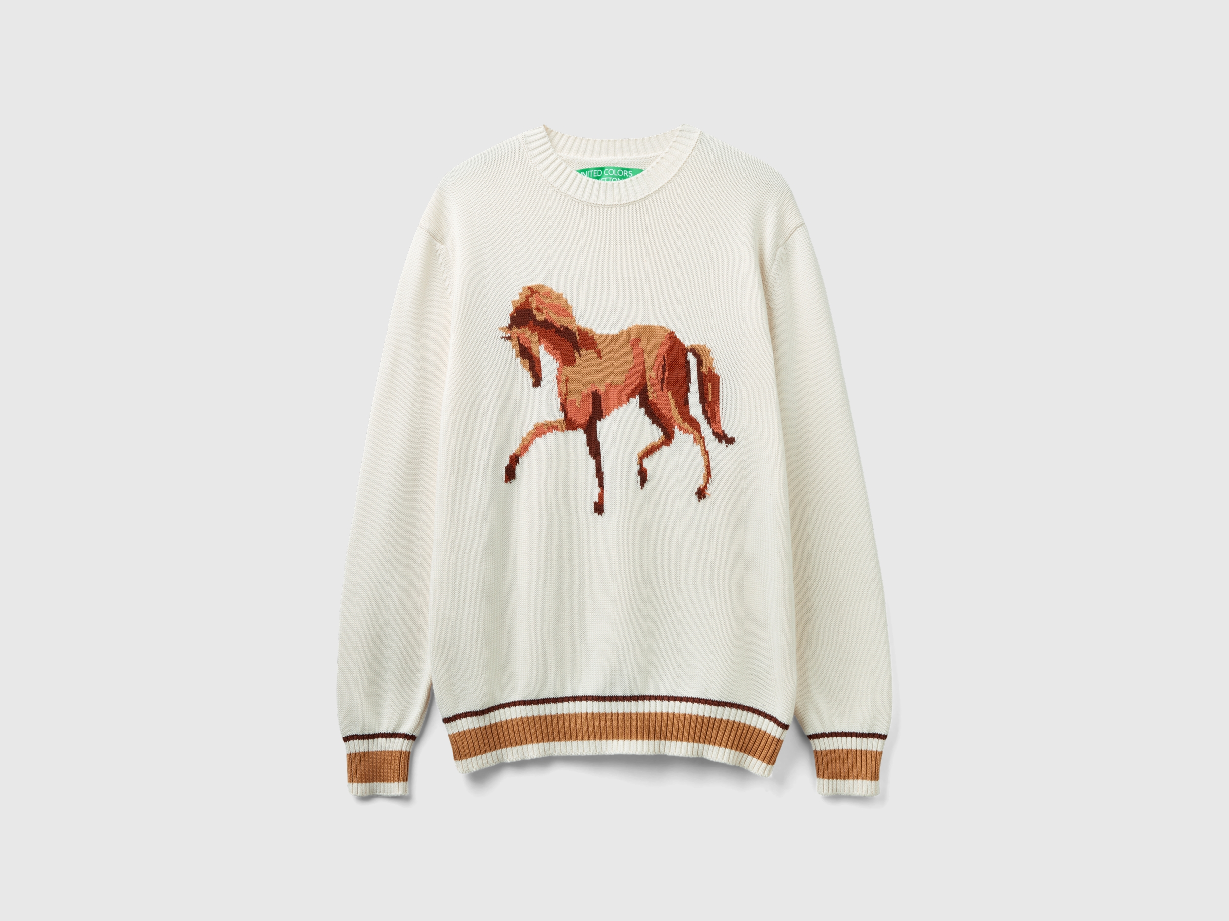 Pull à intarsia cheval Pull à intarsia cheval