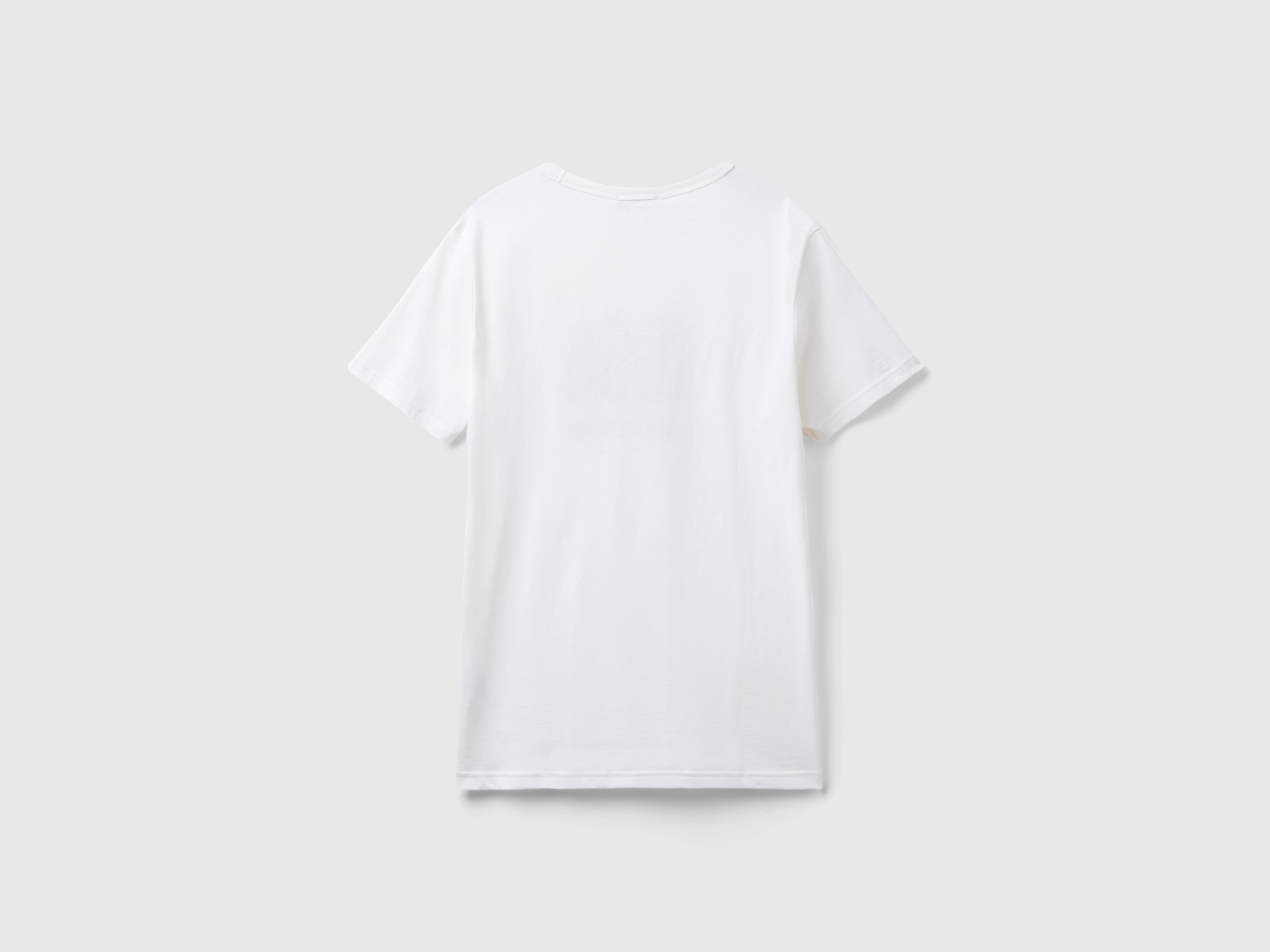 T-shirt crème en coton bio à imprimé logo – Image 2