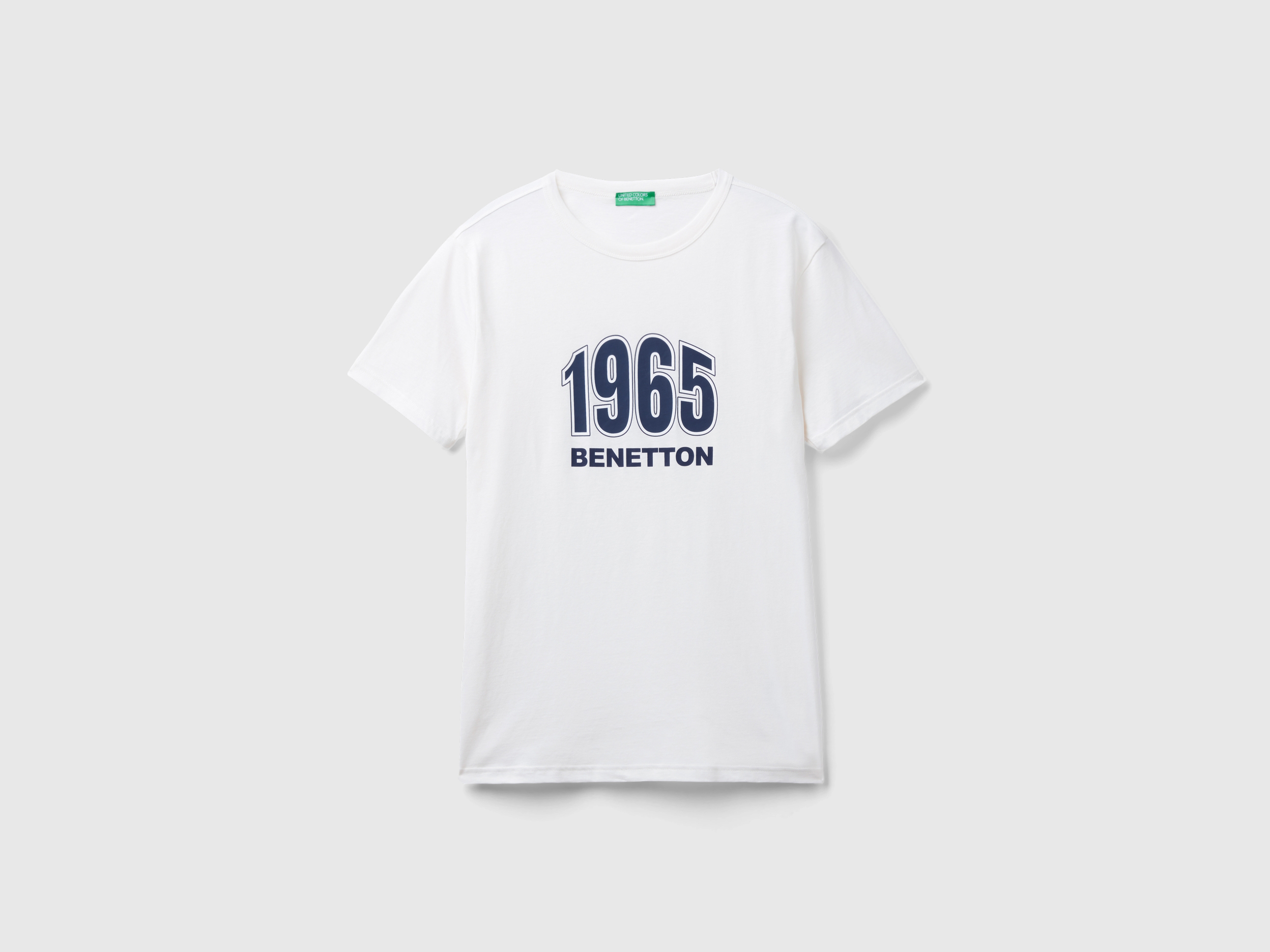 T-shirt crème en coton bio à imprimé logo T-shirt crème en coton bio à imprimé logo