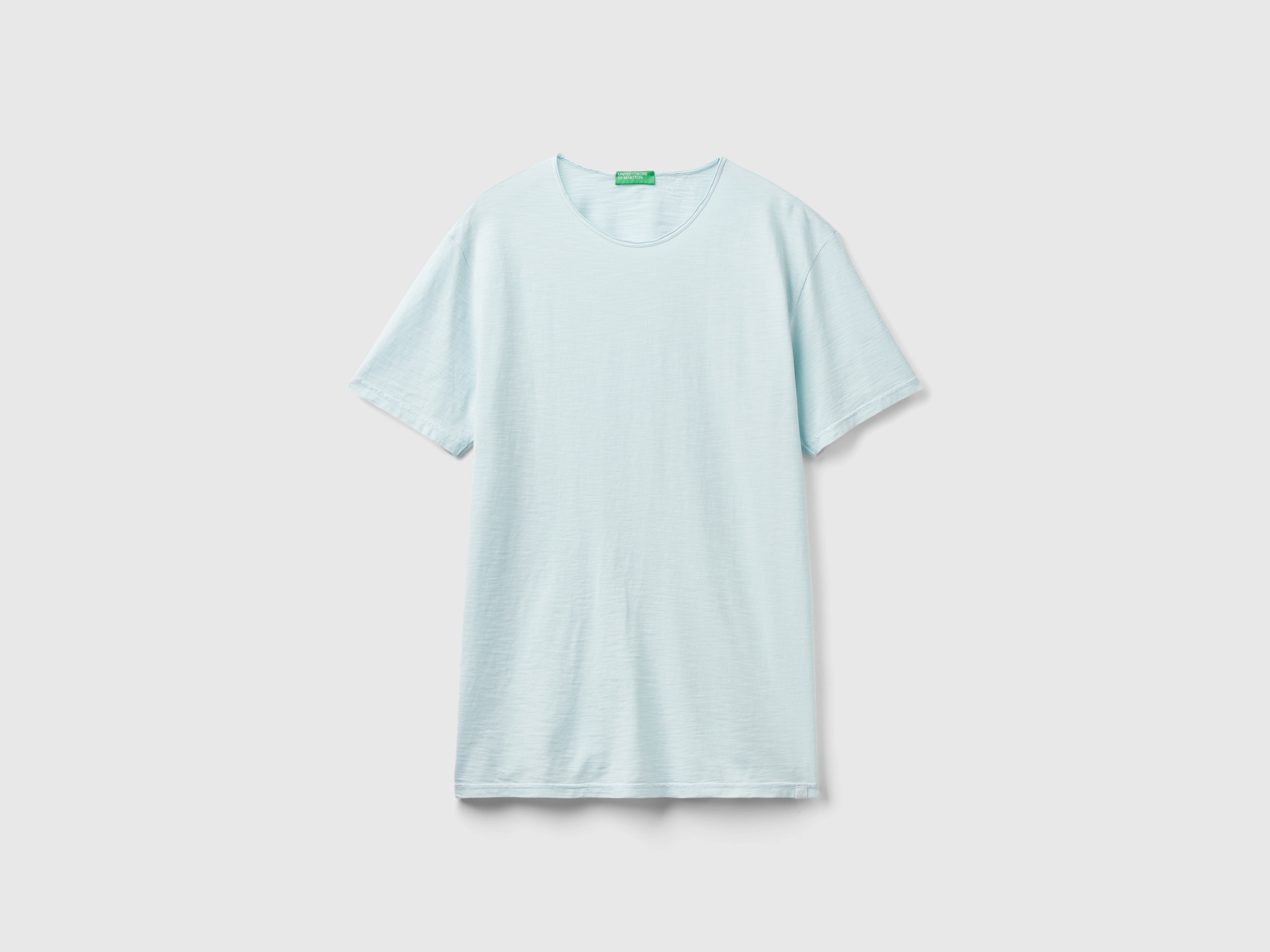 T-shirt vert jade en coton flammé T-shirt vert jade en coton flammé