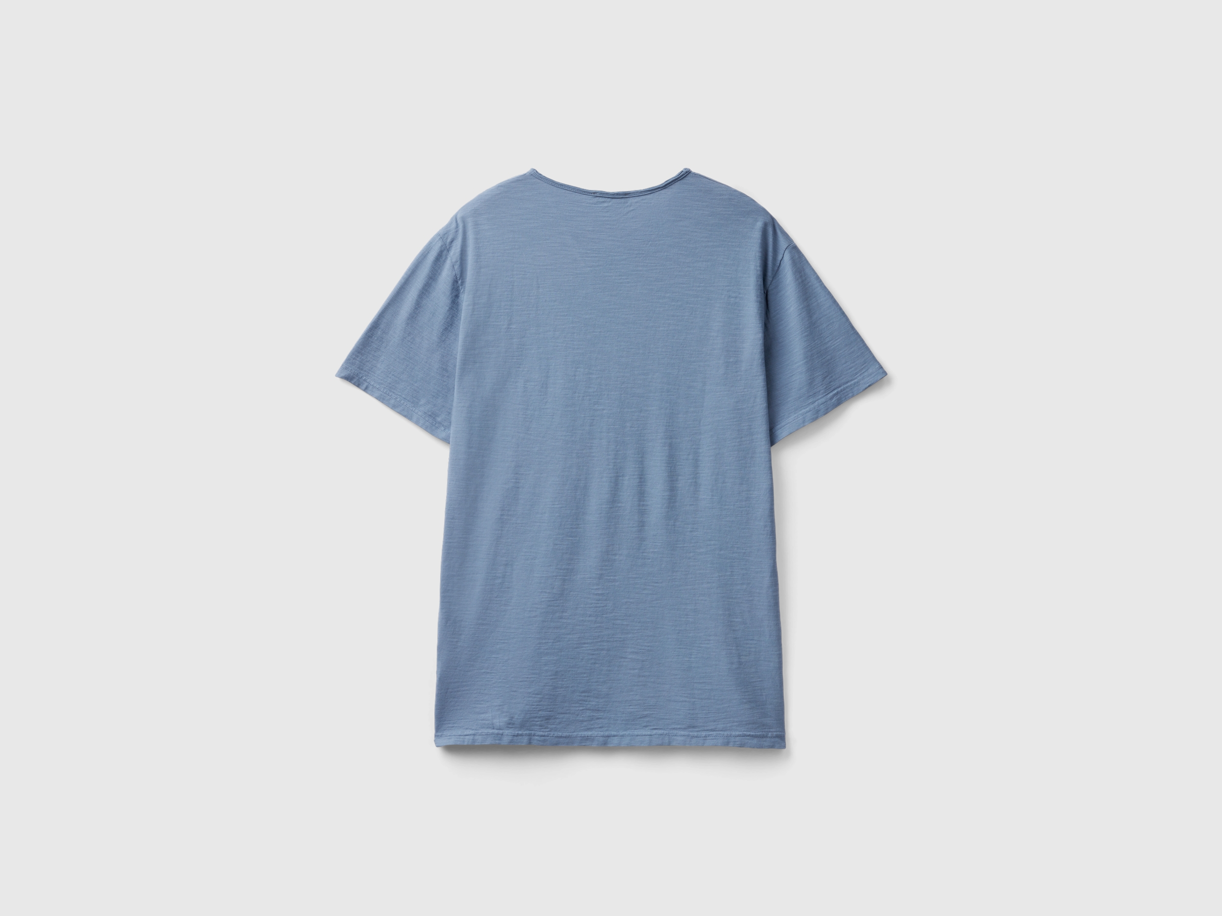 T-shirt 100 % coton à col en V – Image 2