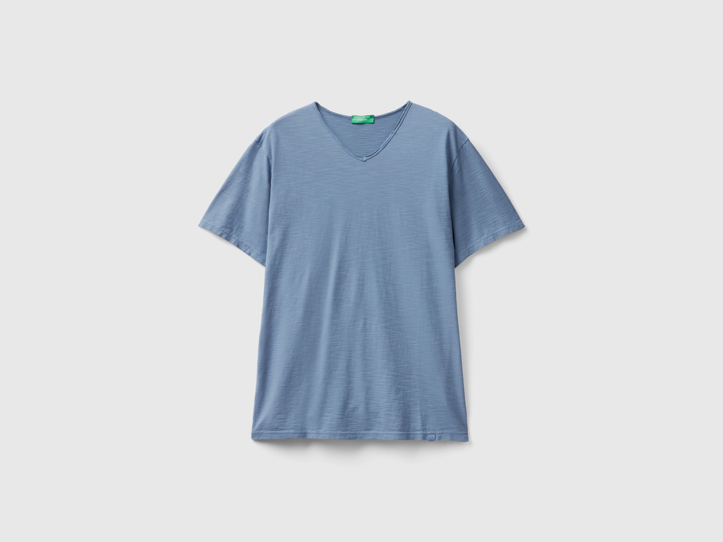 T-shirt 100 % coton à col en V T-shirt 100 % coton à col en V